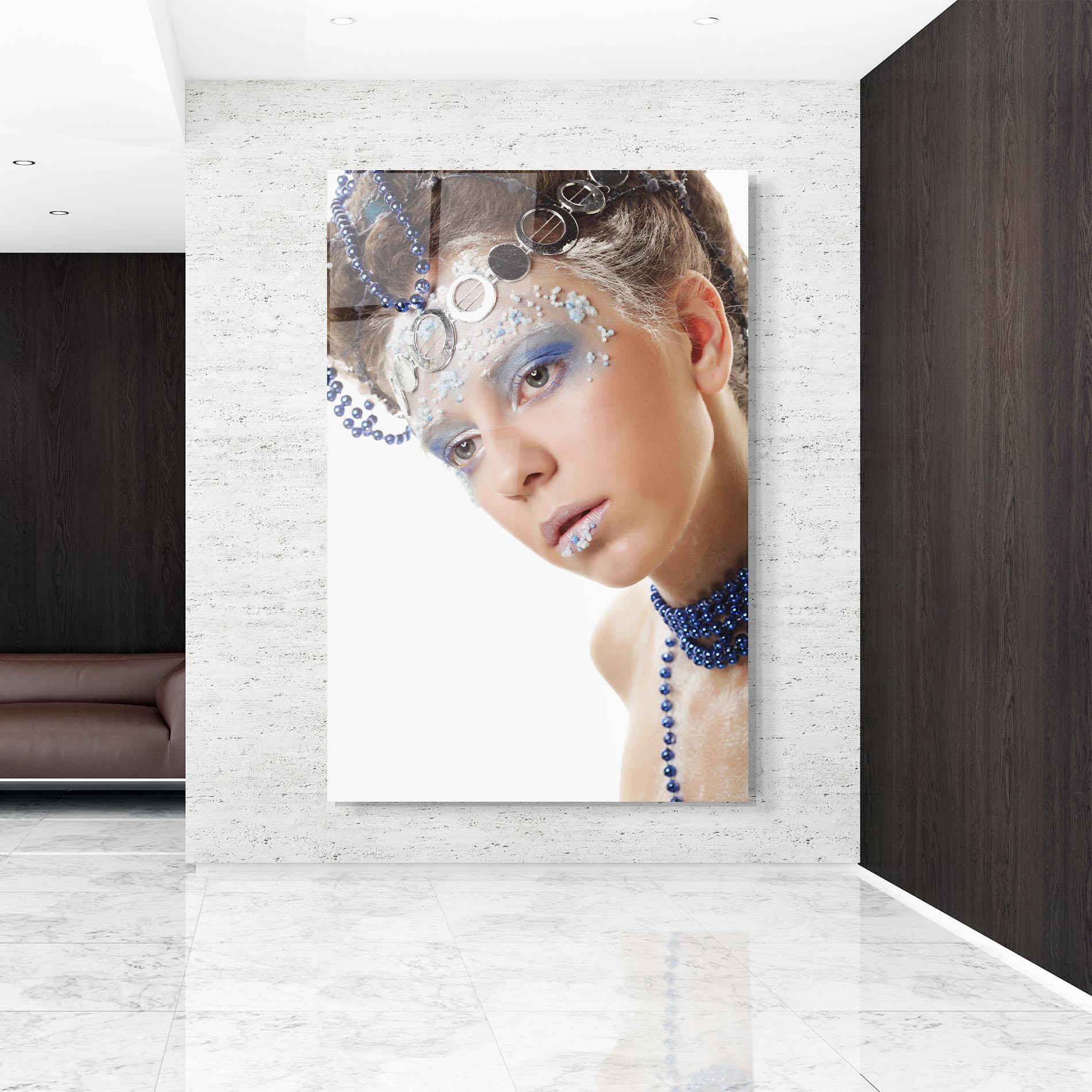 Obraz na Szkle Blue Accessory mockup 9