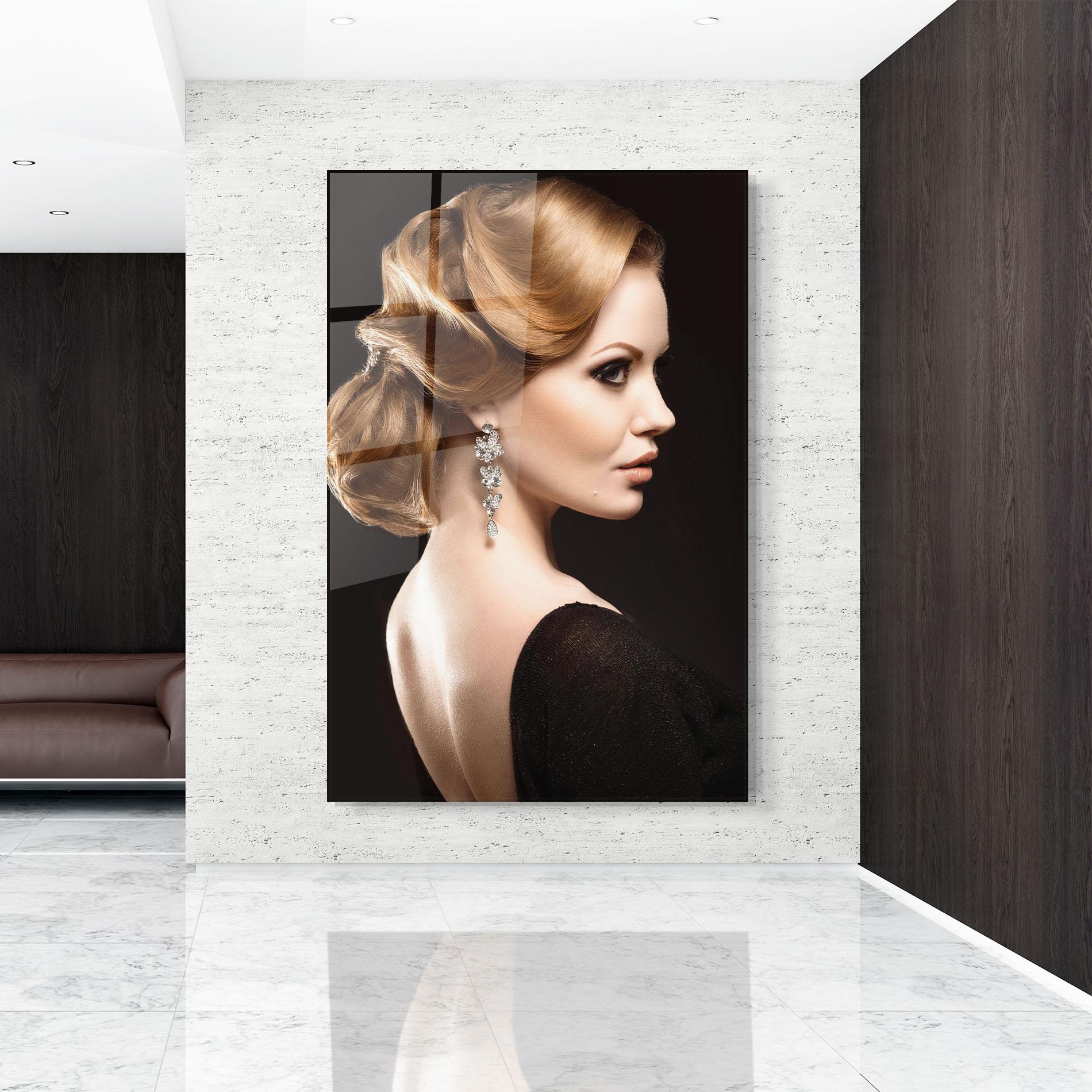 Obraz na Szkle Elegant Earrings mockup 9