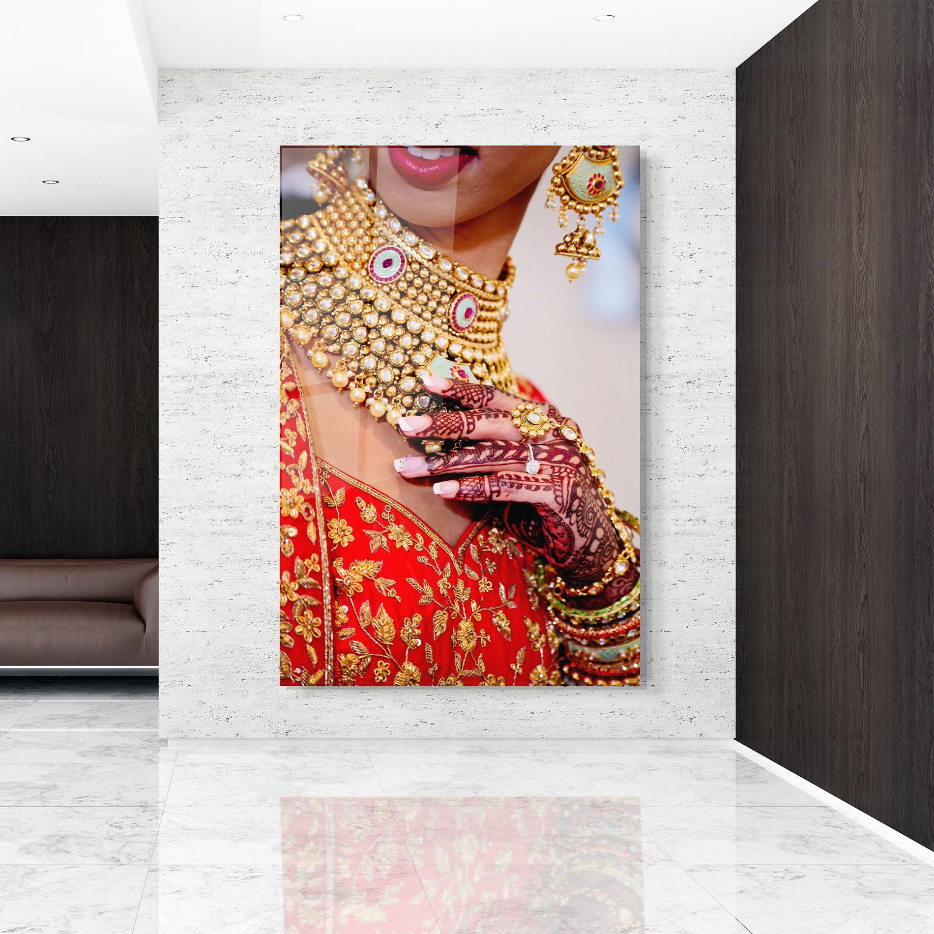 Obraz na Szkle Gold Beautiful Jewelry mockup 9