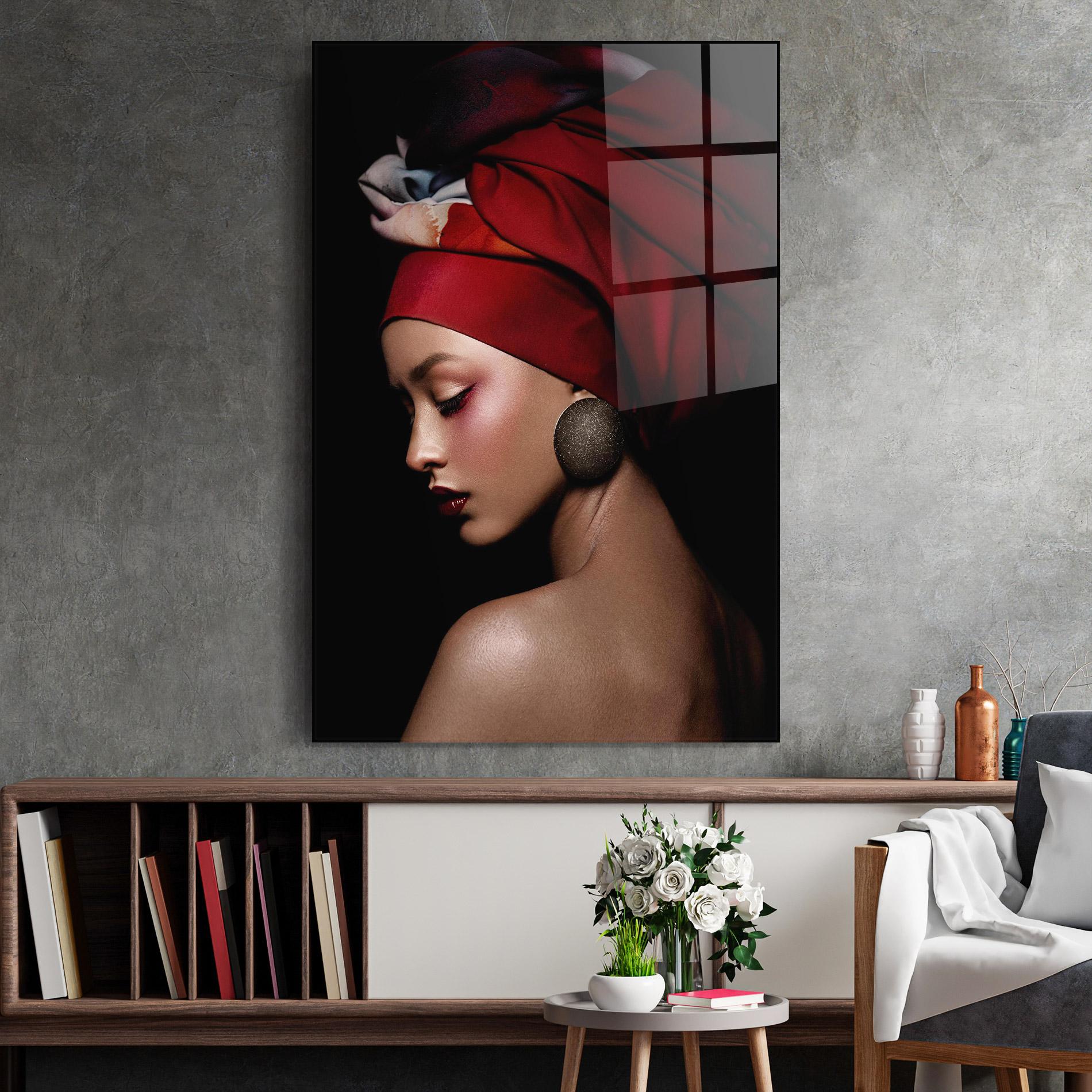 Obraz na Szkle Big Circle Earring mockup 2