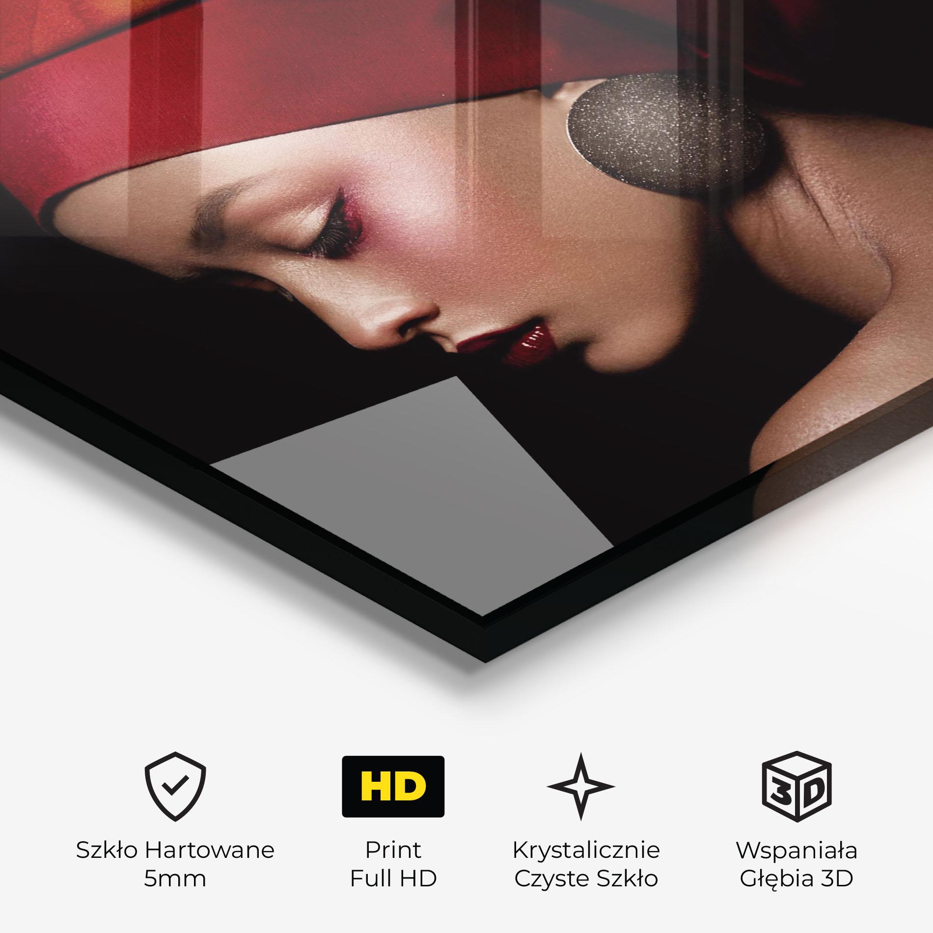 Obraz na Szkle Big Circle Earring mockup 3