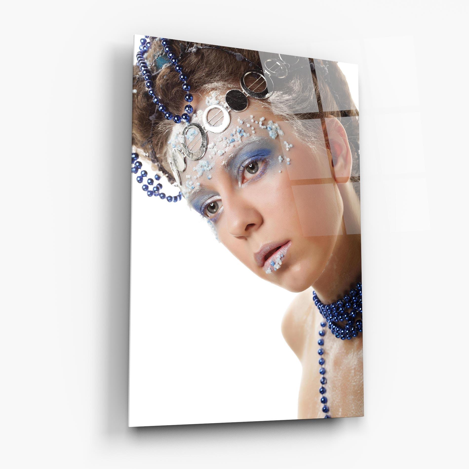 Obraz na Szkle Blue Accessory mockup 6