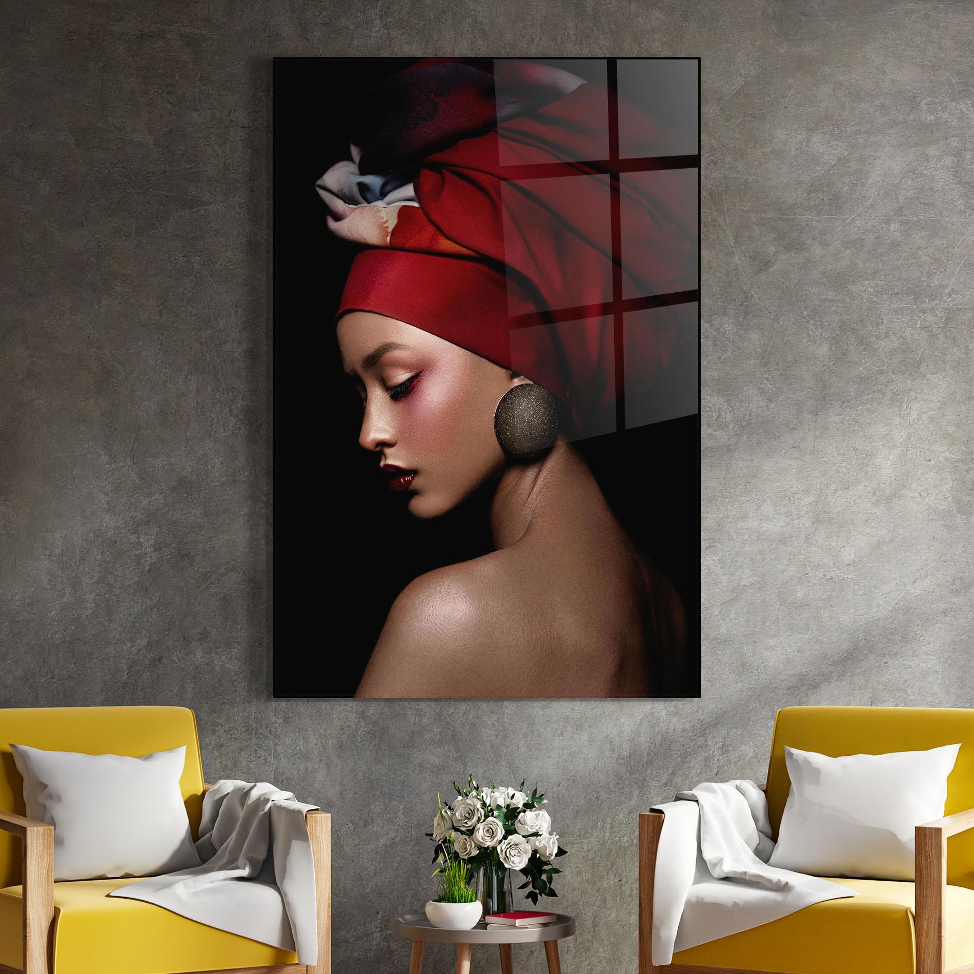 Obraz na Szkle Big Circle Earring mockup 4