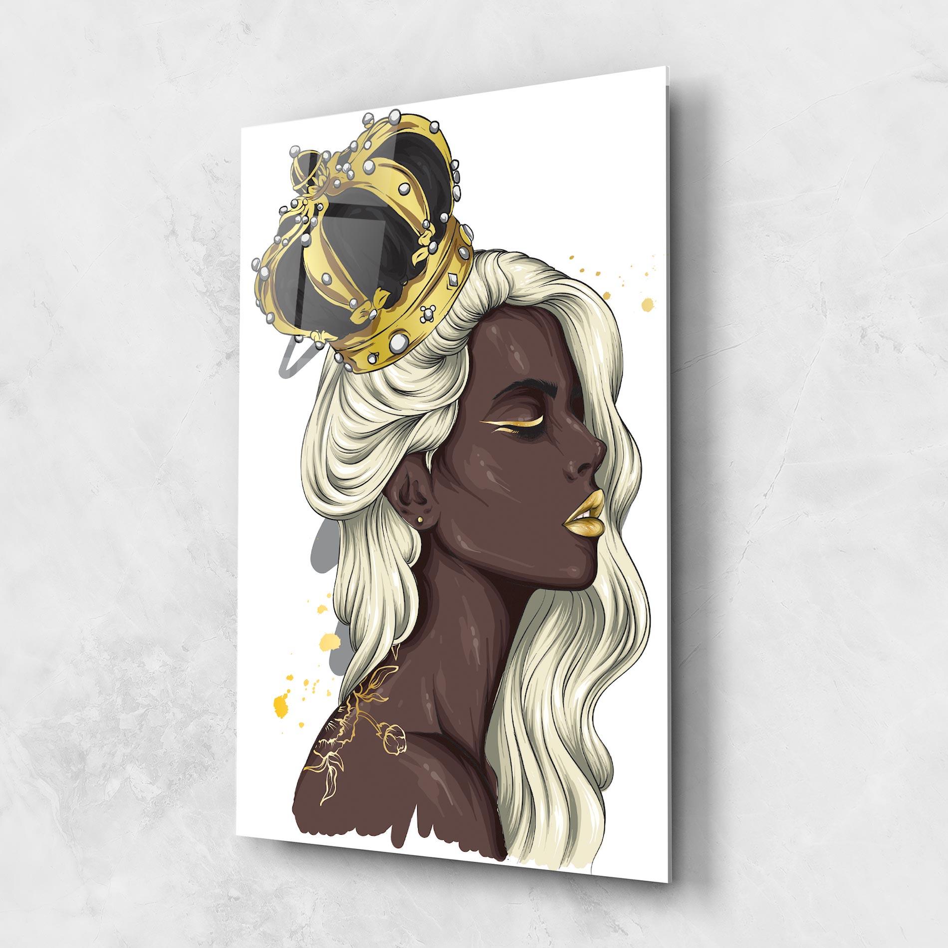 Obraz na Szkle Big Black Crown mockup 1