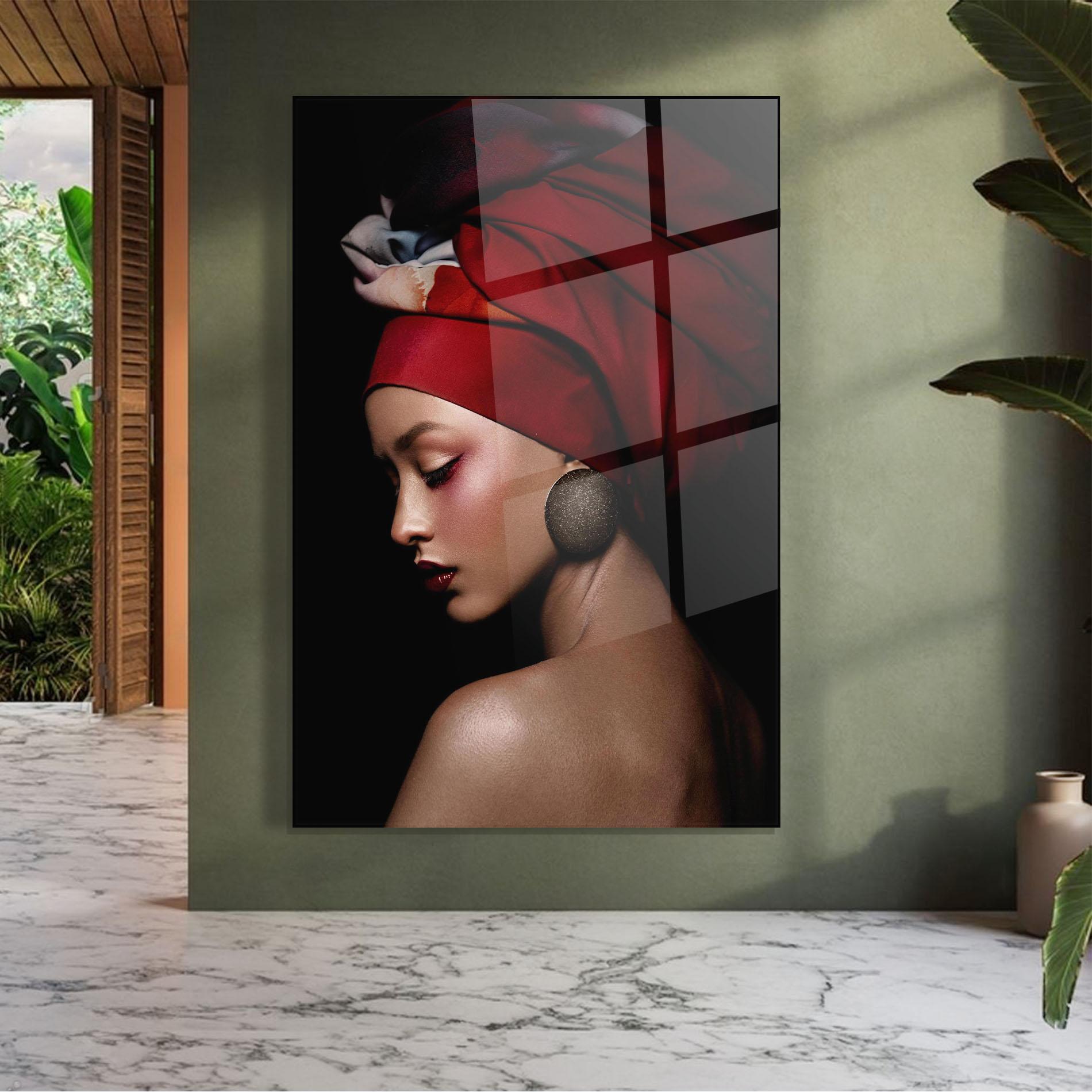 Obraz na Szkle Big Circle Earring mockup 7