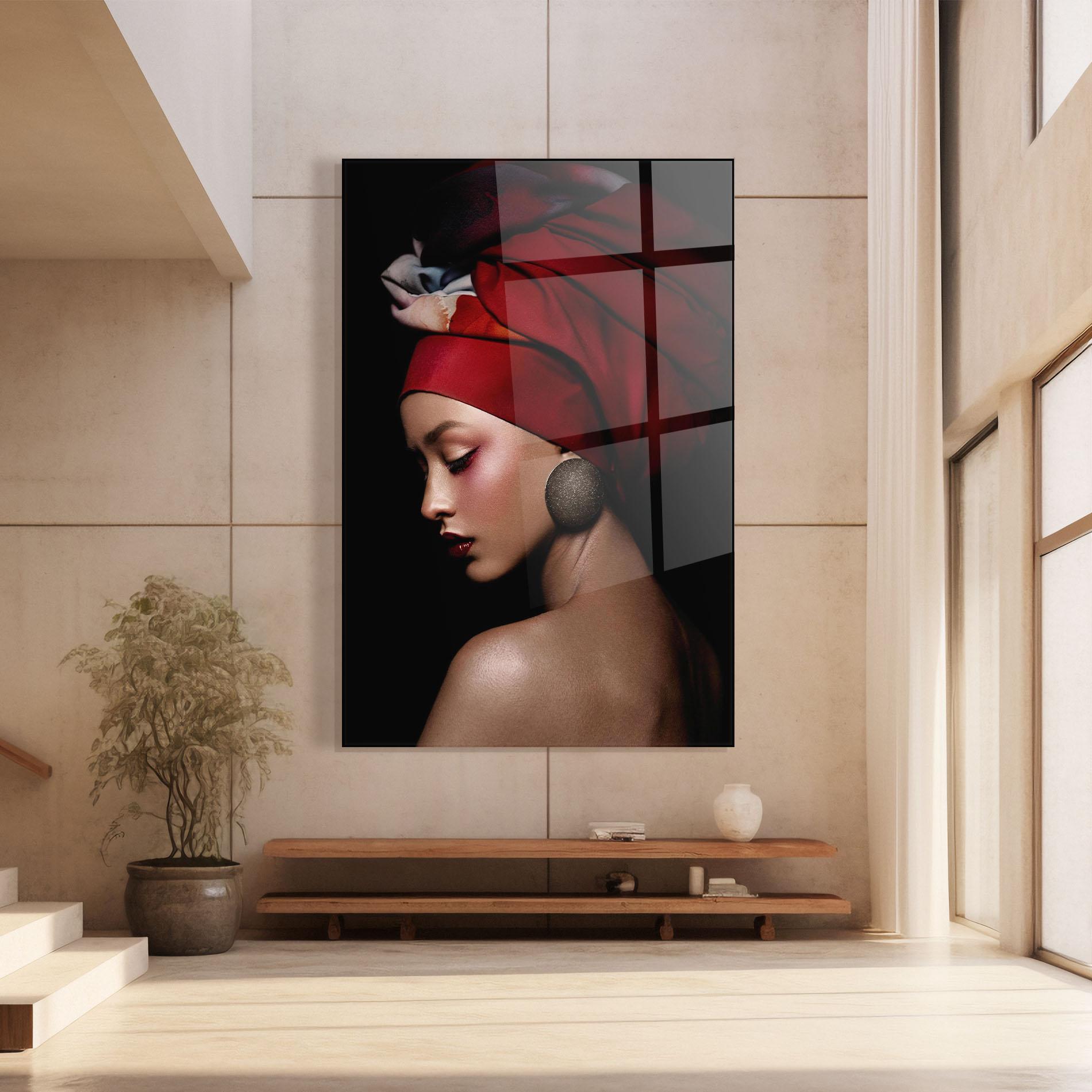 Obraz na Szkle Big Circle Earring mockup 8