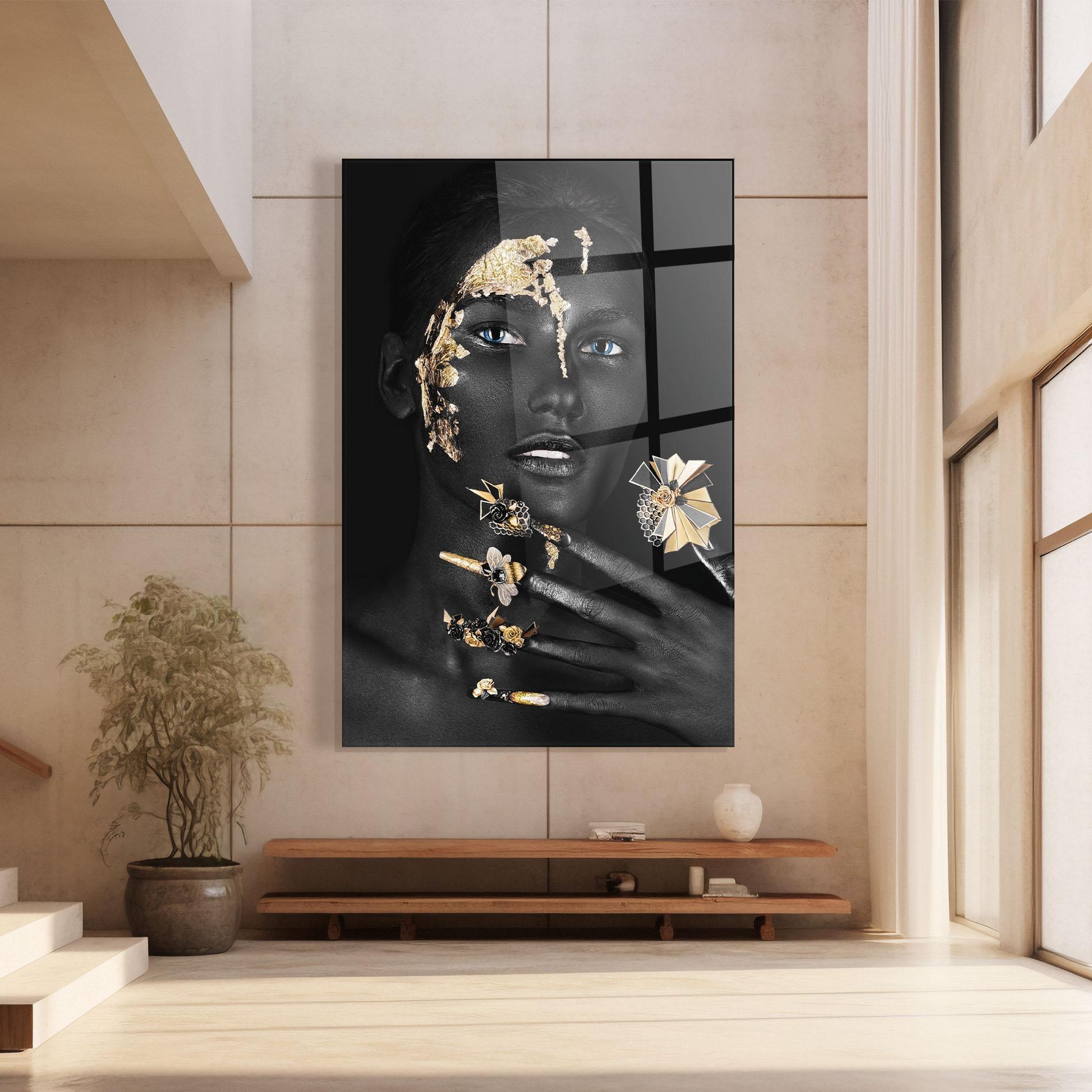 Obraz na Szkle Black Art Makeup mockup 8