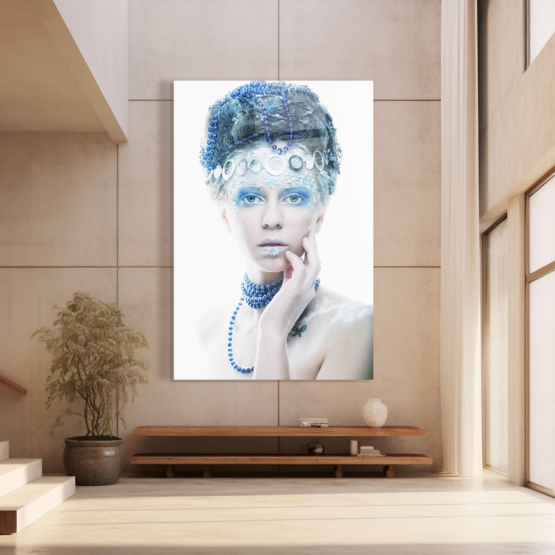 Obraz na Szkle Blue Fairy Woman mockup 8