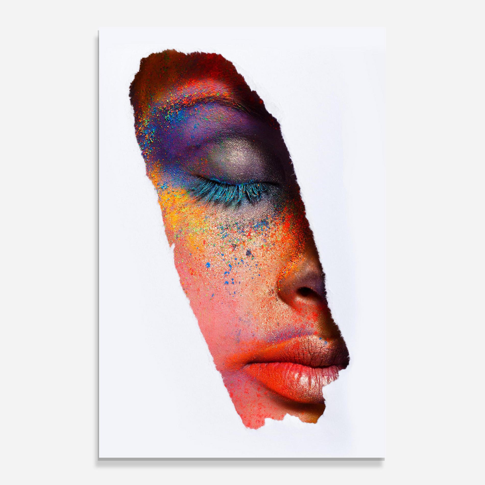 Obraz na Szkle Blue Eyelashes mockup 0