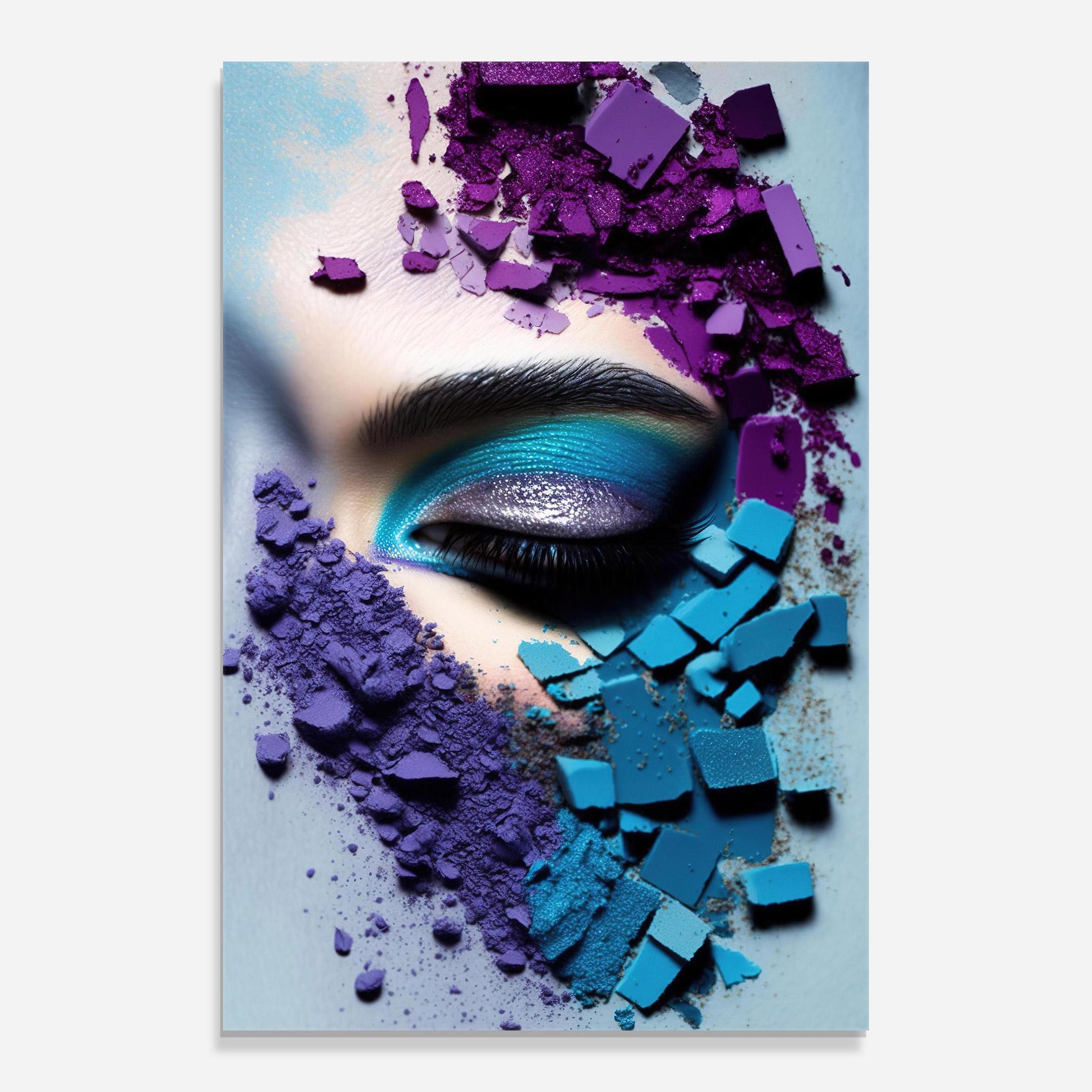 Obraz na Szkle Crushed Neon Palette mockup 0