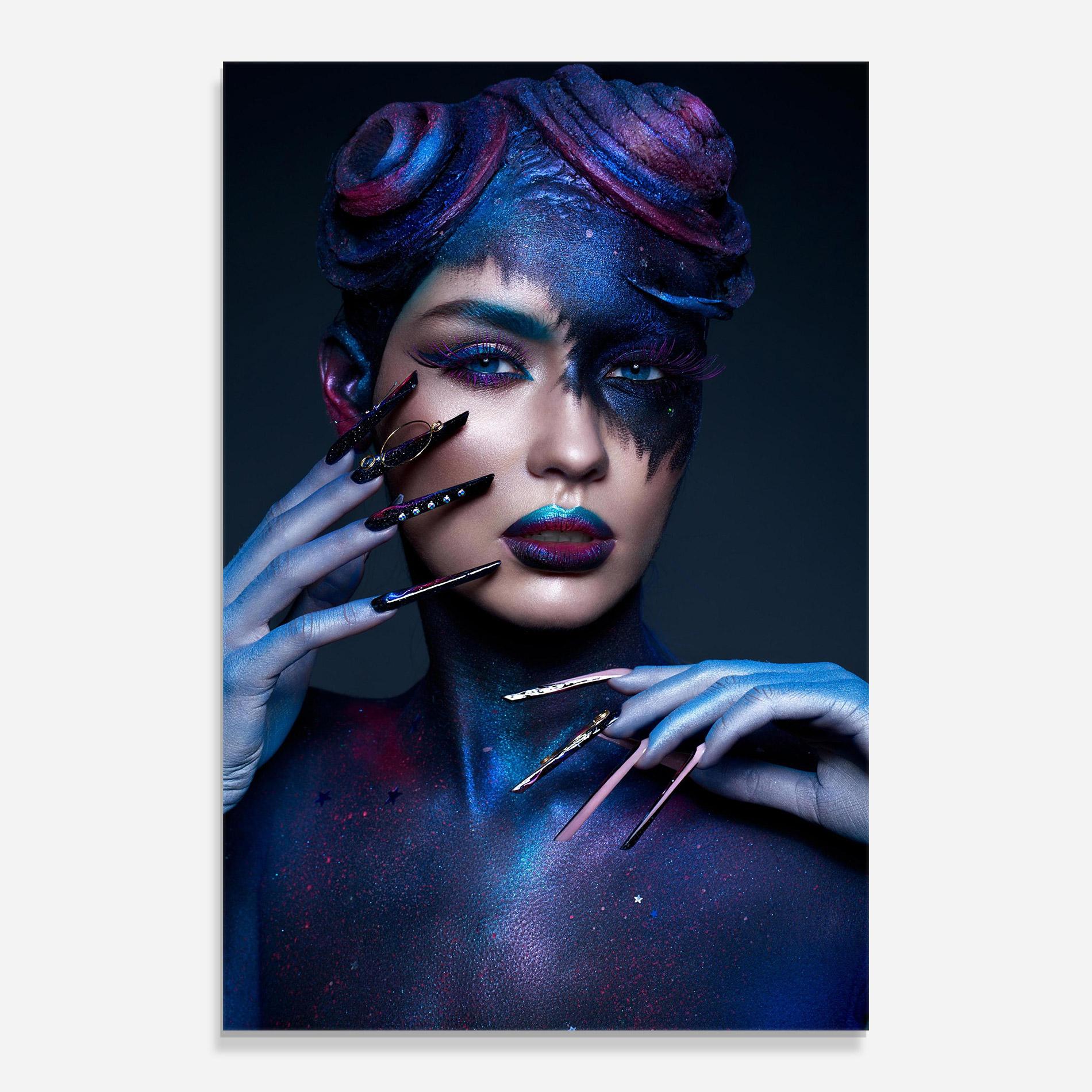 Obraz na Szkle Galaxy Hair Girl mockup 0