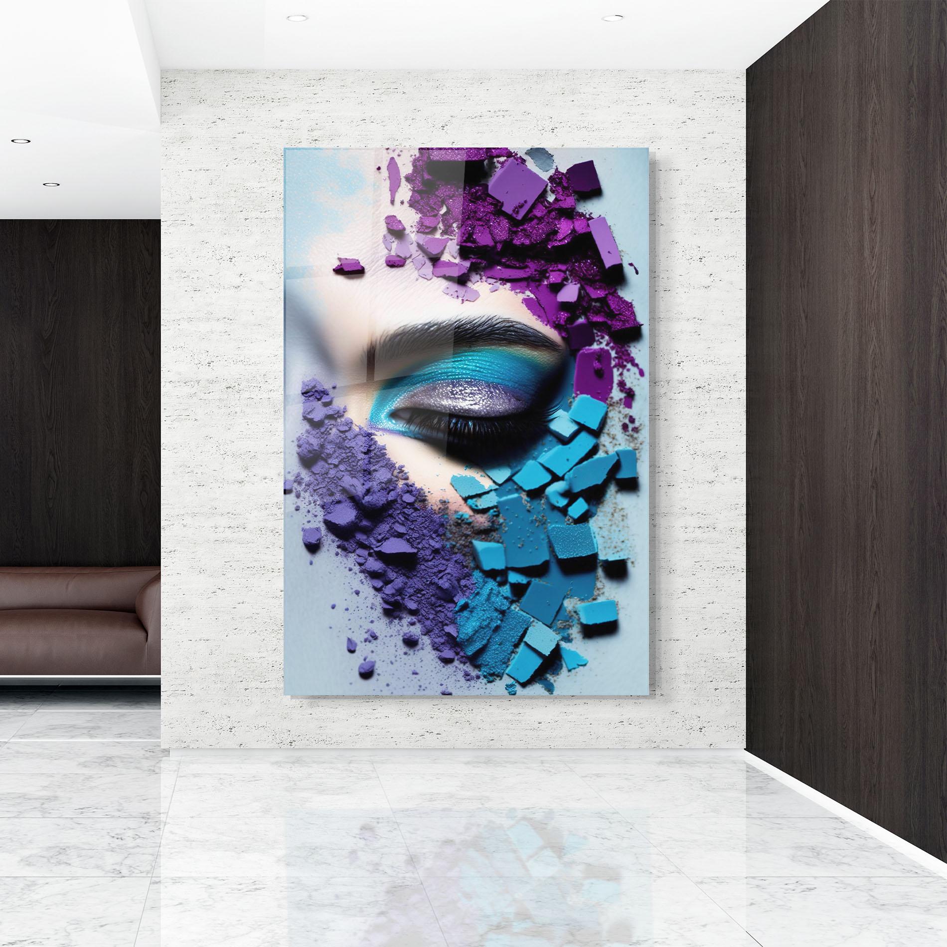 Obraz na Szkle Crushed Neon Palette mockup 9