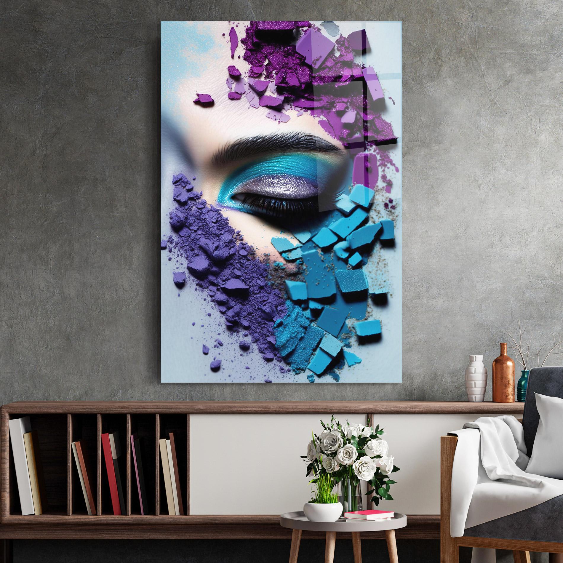 Obraz na Szkle Crushed Neon Palette mockup 2