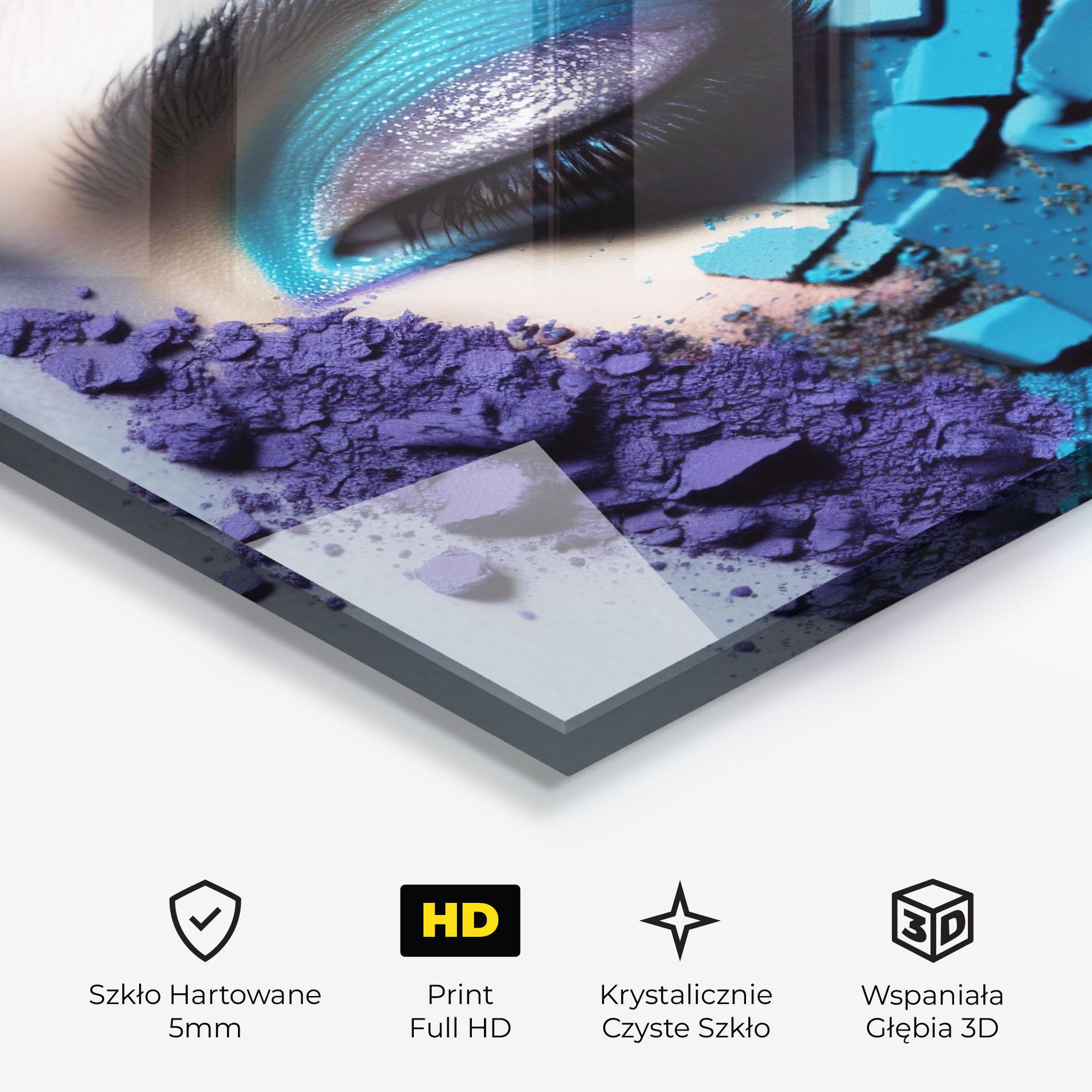 Obraz na Szkle Crushed Neon Palette mockup 3