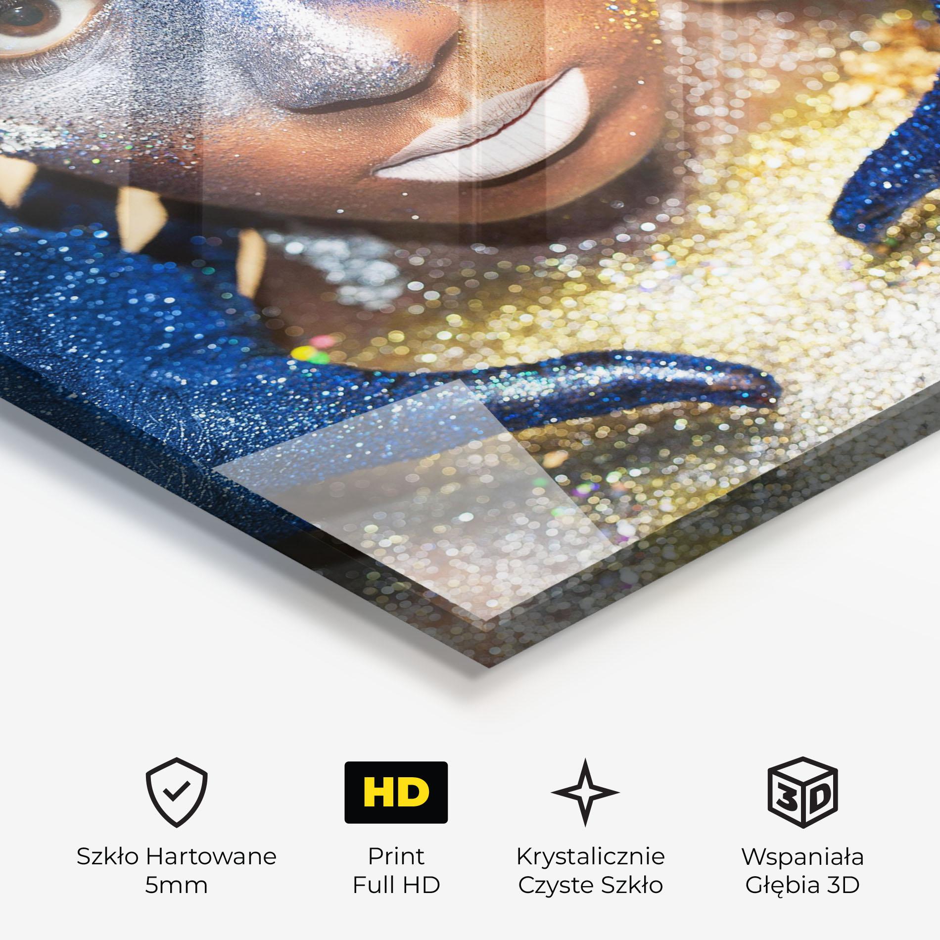 Obraz na Szkle Glue Gold Glitter mockup 3