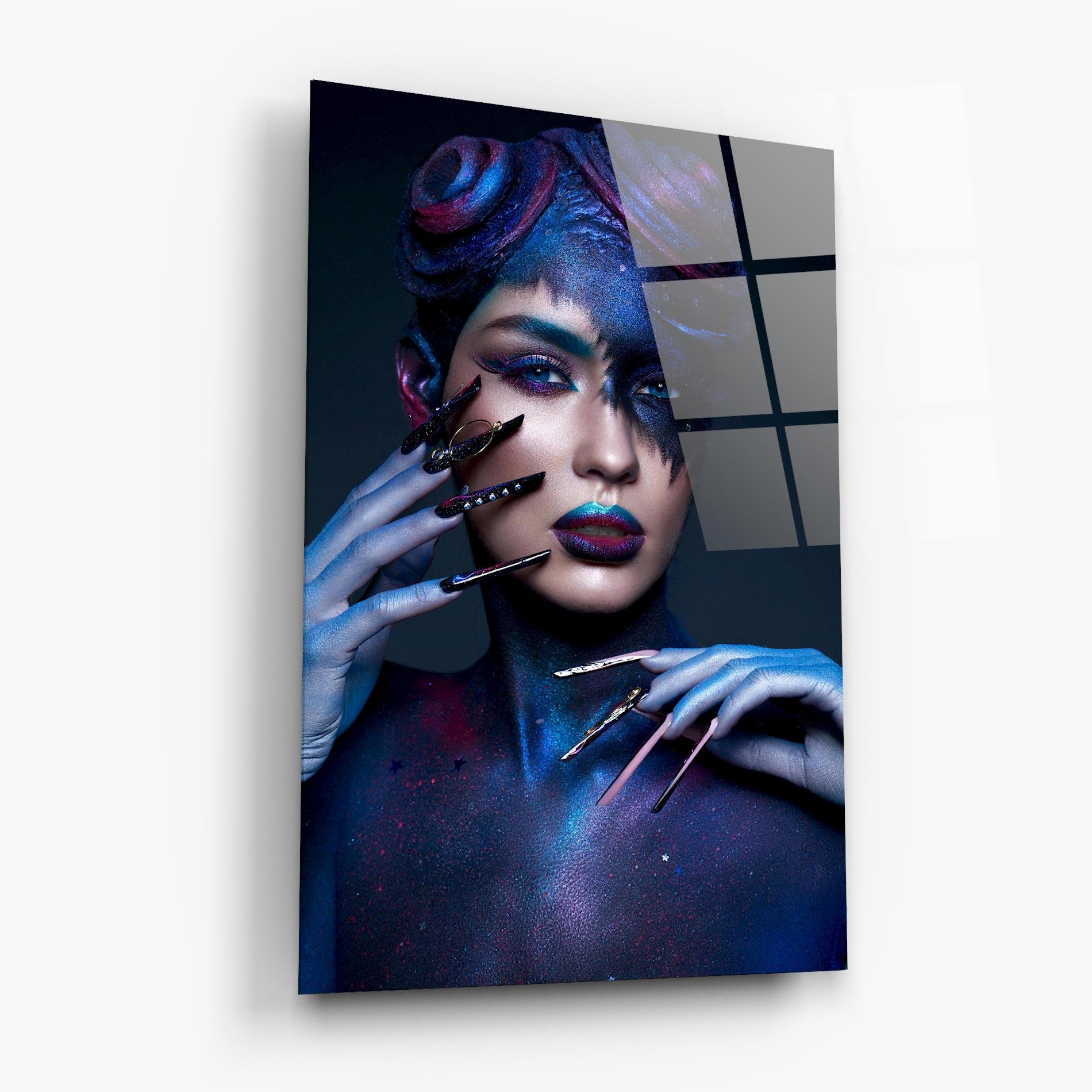 Obraz na Szkle Galaxy Hair Girl mockup 6