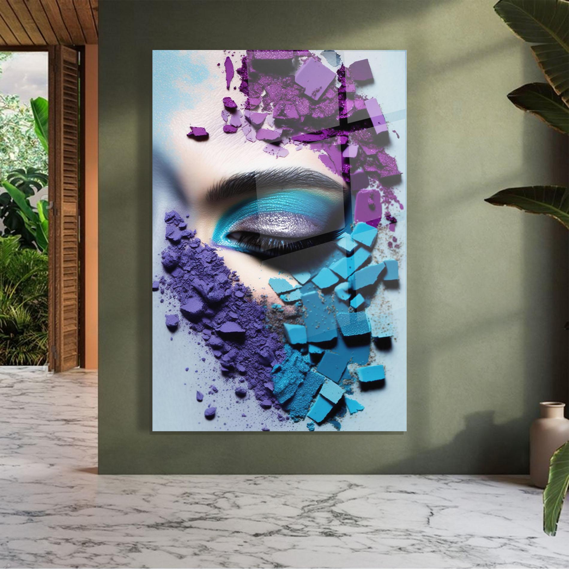 Obraz na Szkle Crushed Neon Palette mockup 7