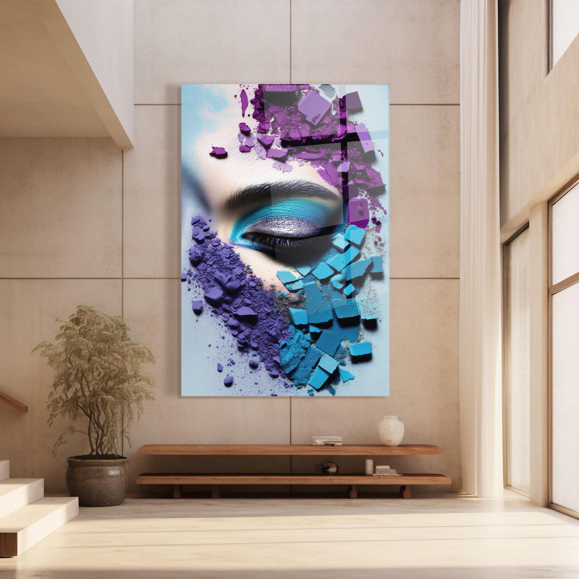 Obraz na Szkle Crushed Neon Palette mockup 8