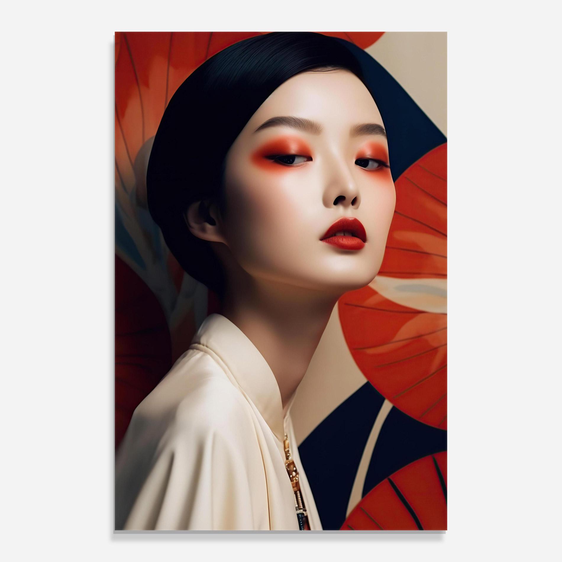 Obraz na Szkle Asiatic Red Lips mockup 0