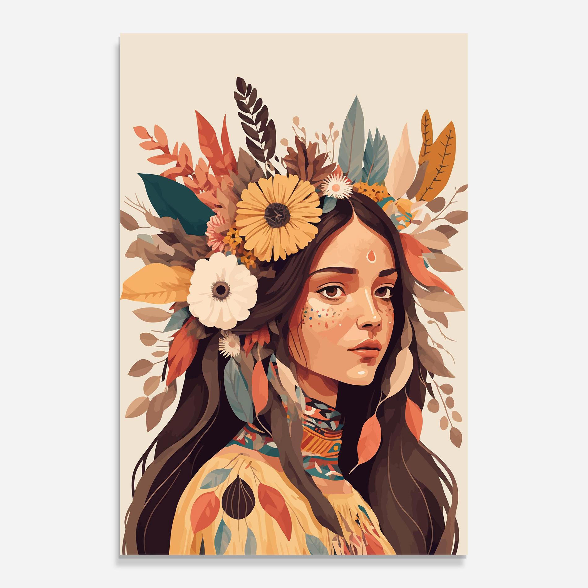 Obraz na Szkle Boho Girl mockup 0