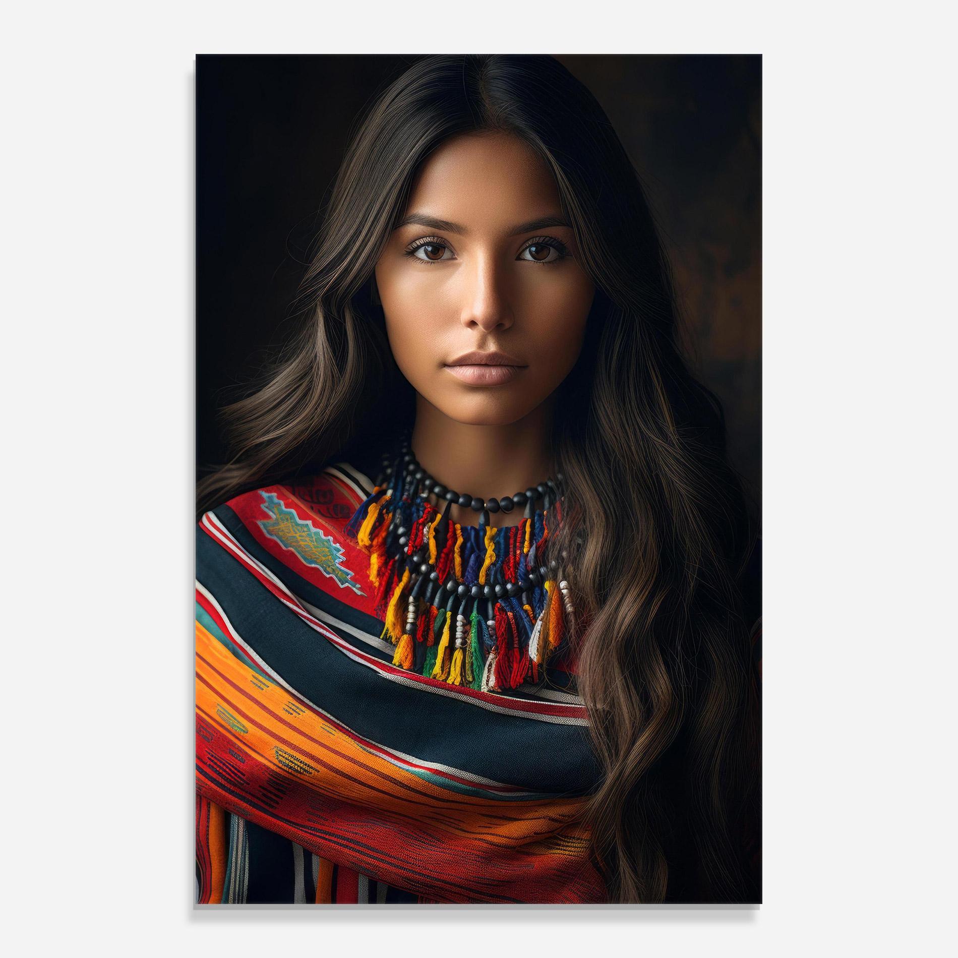 Obraz na Szkle Colorful Scarf mockup 0