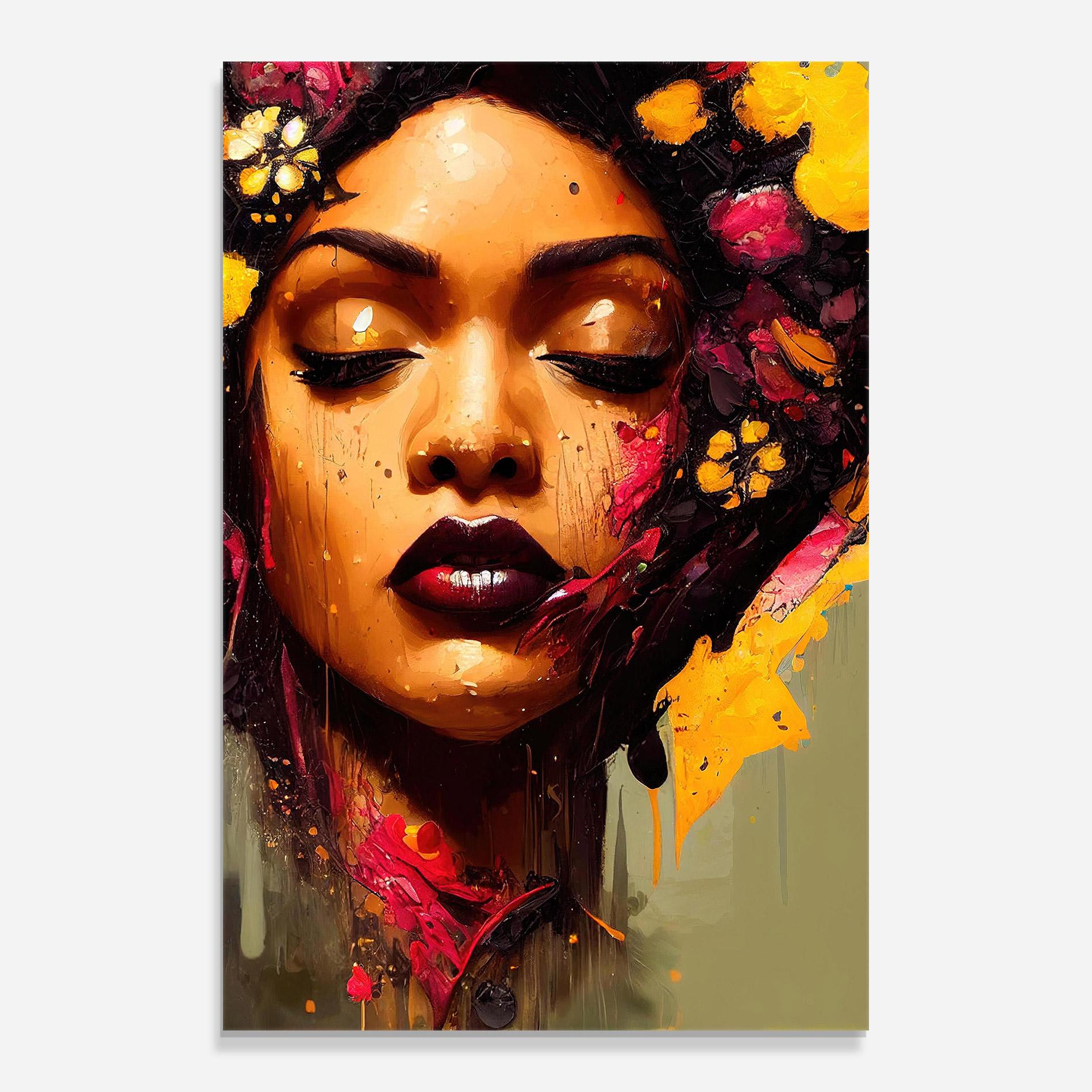 Obraz na Szkle Ebony Woman mockup 0