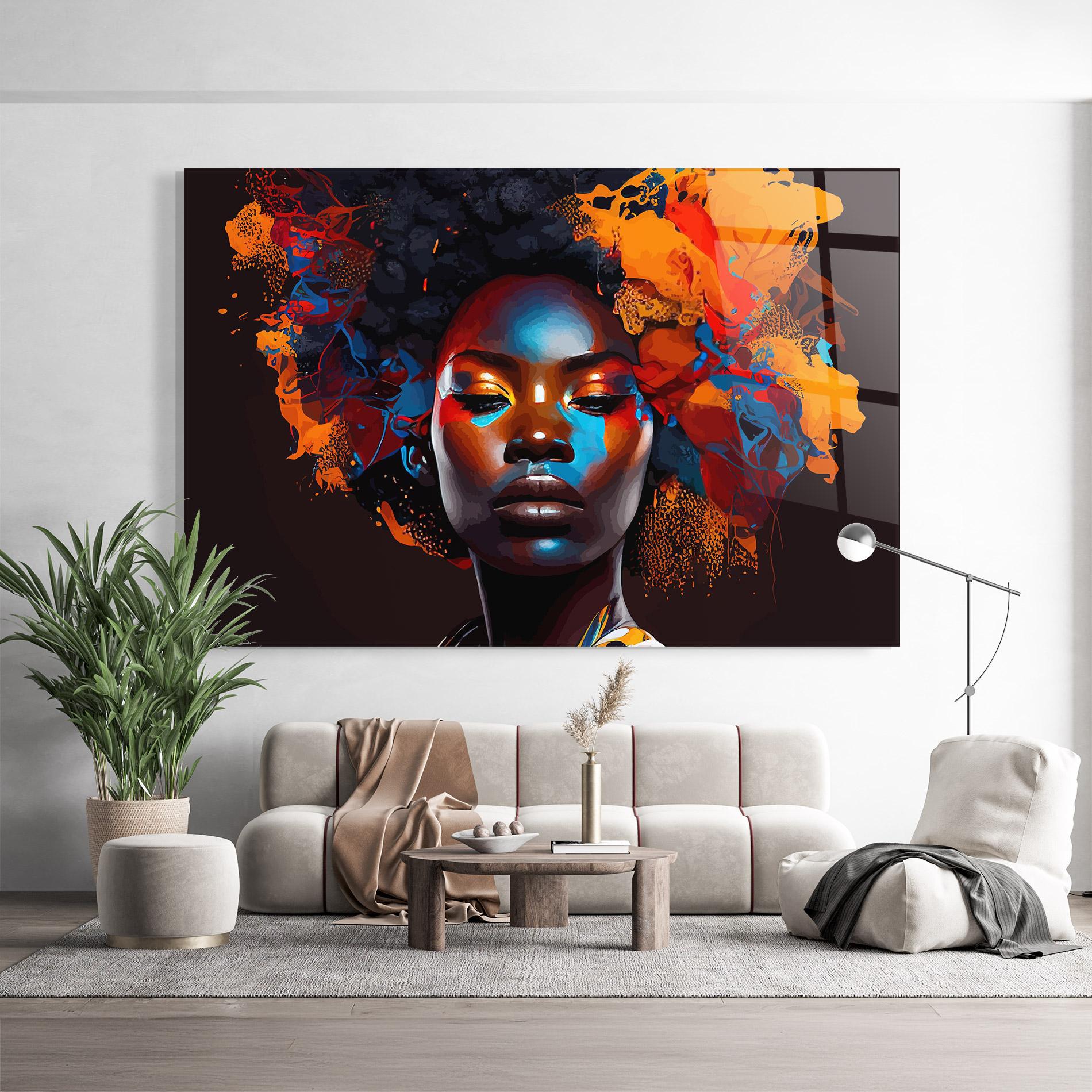 Obraz na Szkle Black Eyeliner Woman mockup 9