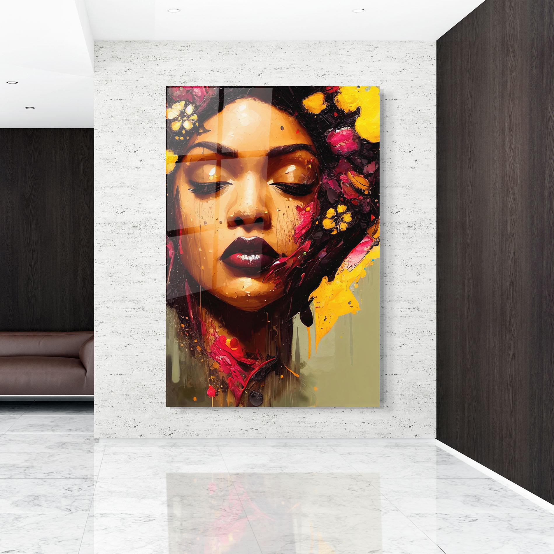 Obraz na Szkle Ebony Woman mockup 9