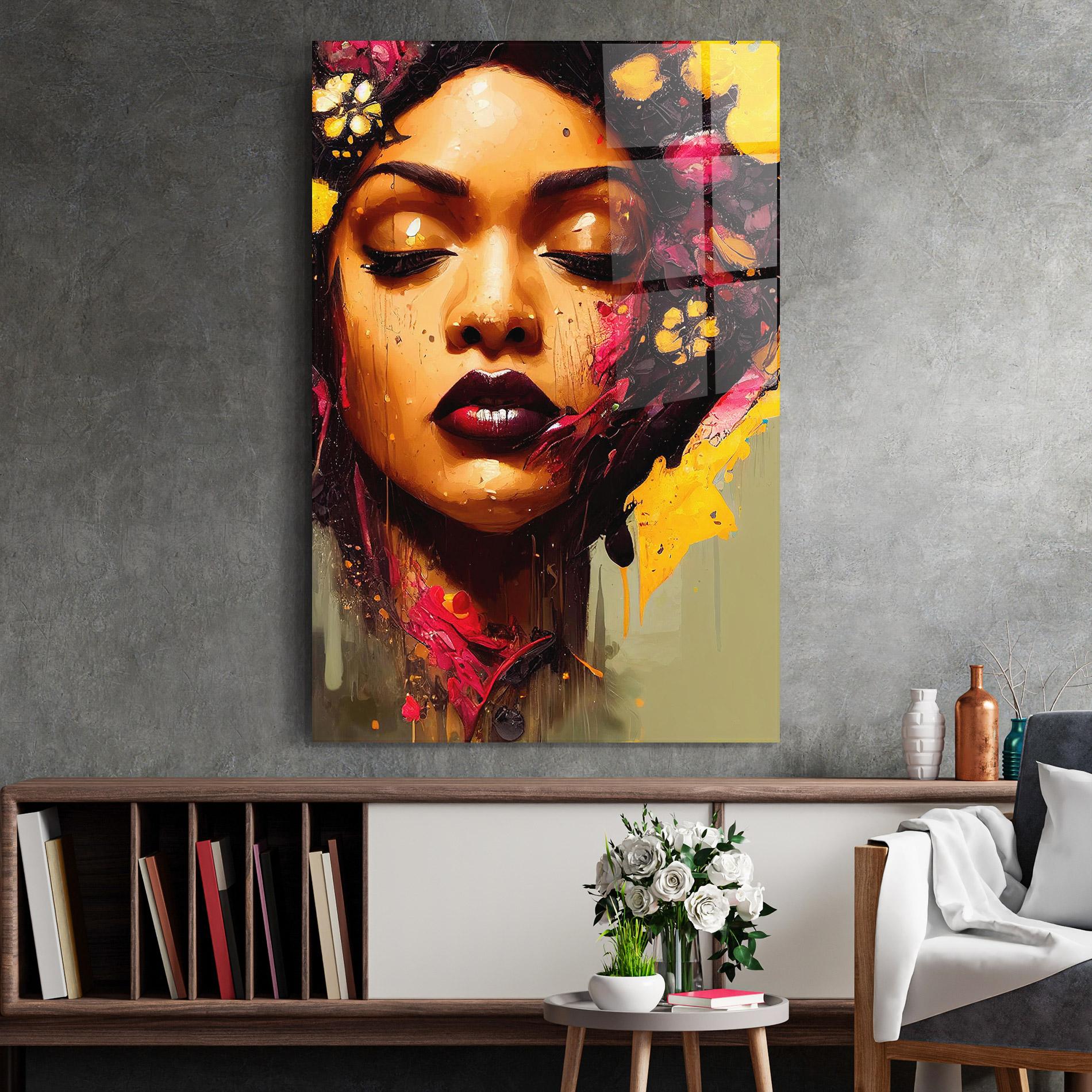 Obraz na Szkle Ebony Woman mockup 2