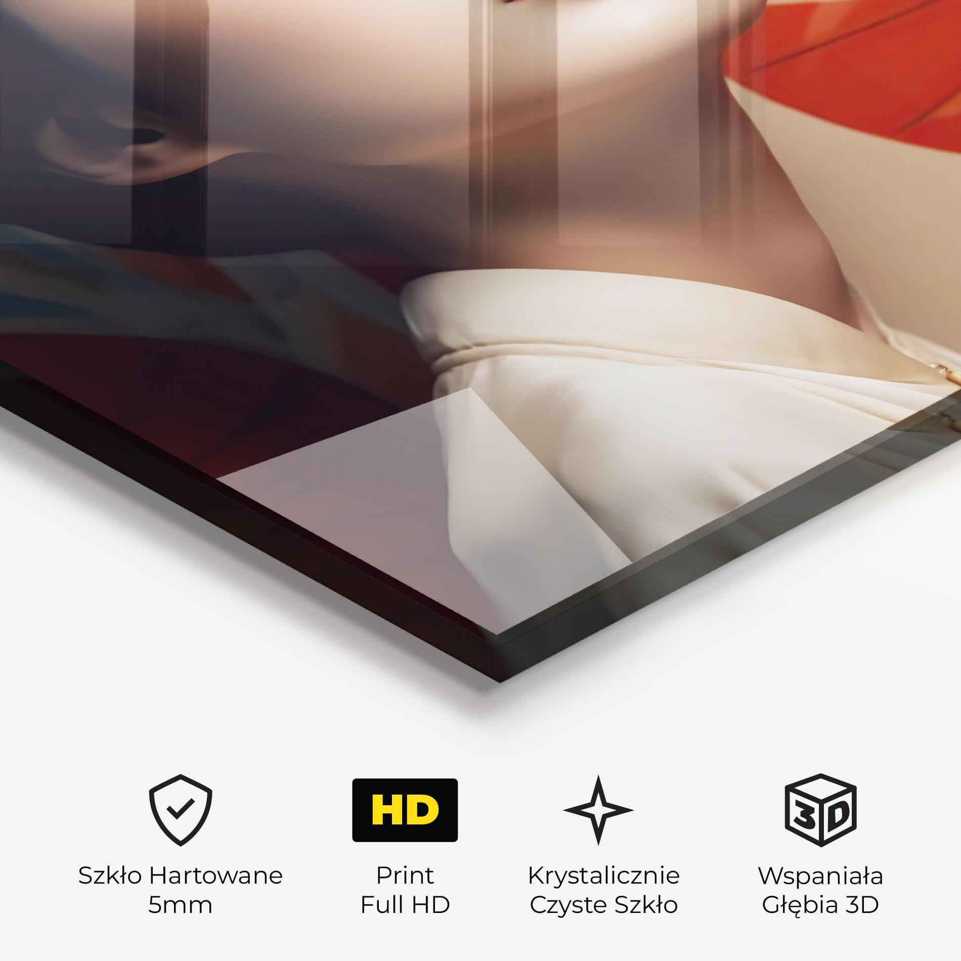 Obraz na Szkle Asiatic Red Lips mockup 3