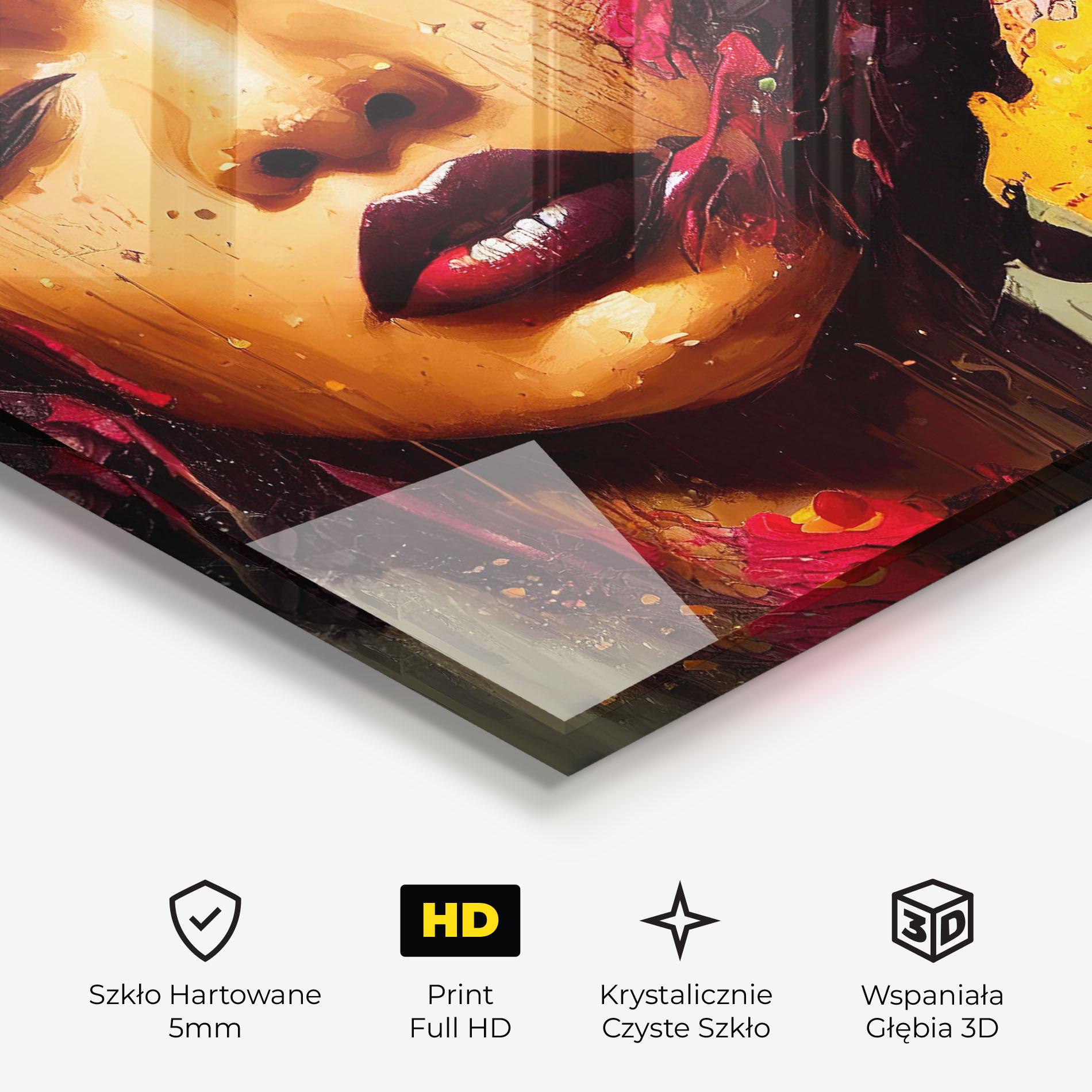 Obraz na Szkle Ebony Woman mockup 3