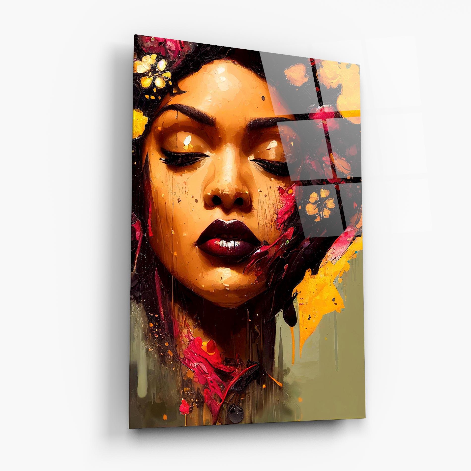 Obraz na Szkle Ebony Woman mockup 6