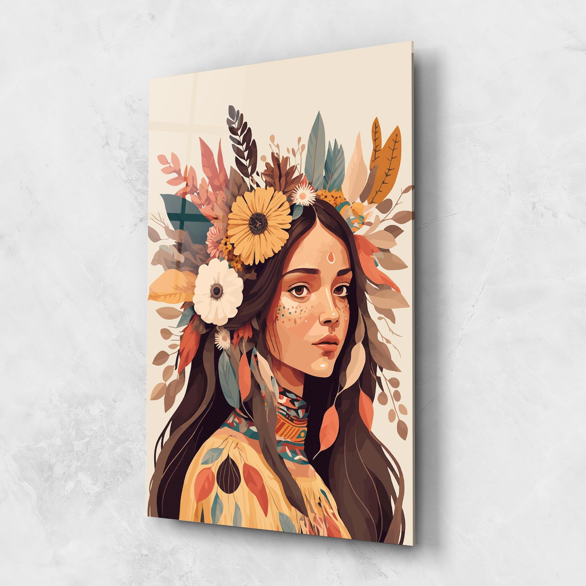 Obraz na Szkle Boho Girl mockup 1