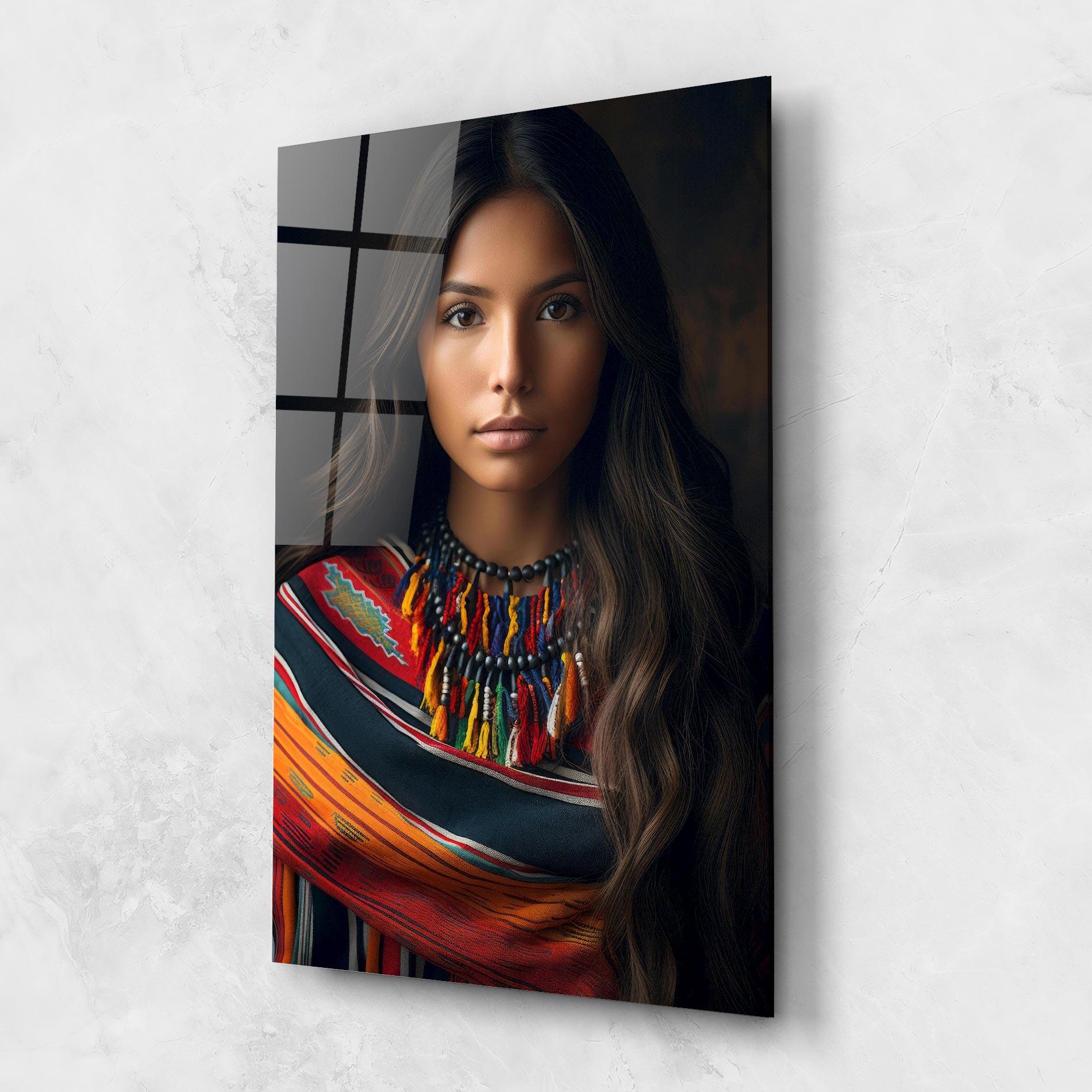 Obraz na Szkle Colorful Scarf mockup 1
