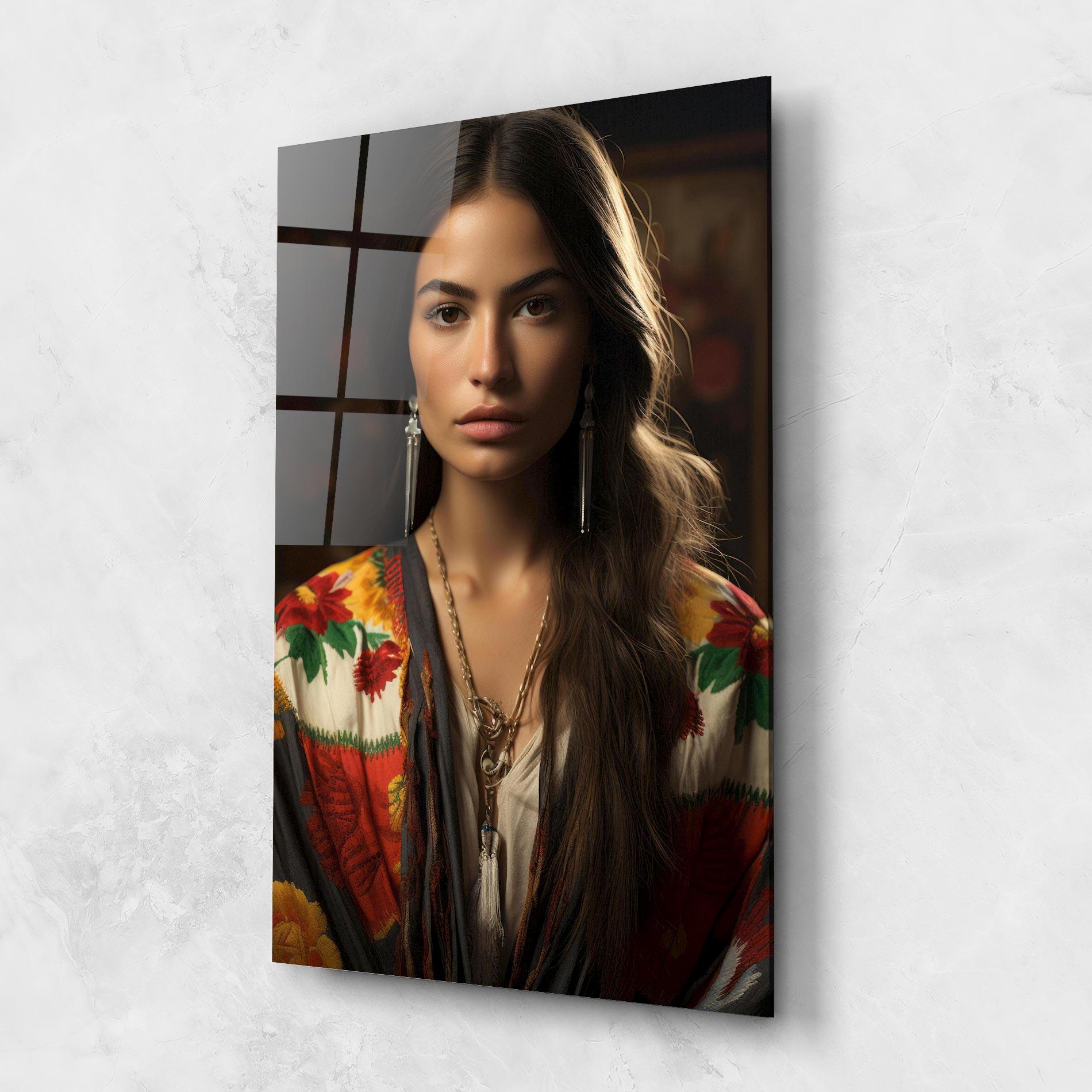 Obraz na Szkle Colorful Shawl mockup 1