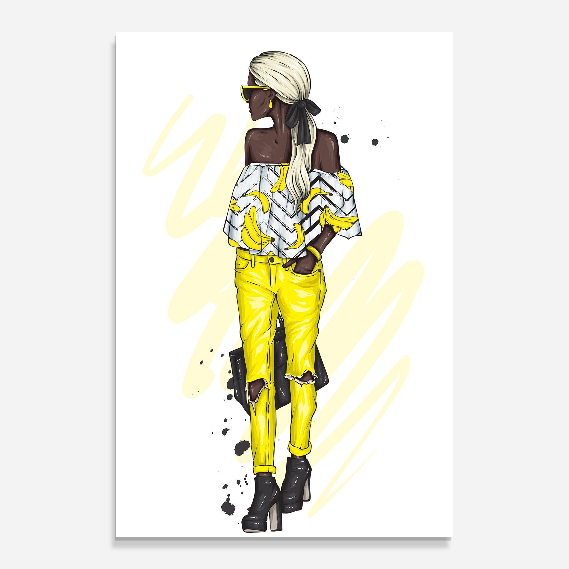 Obraz na Szkle Banana Blouse mockup 0