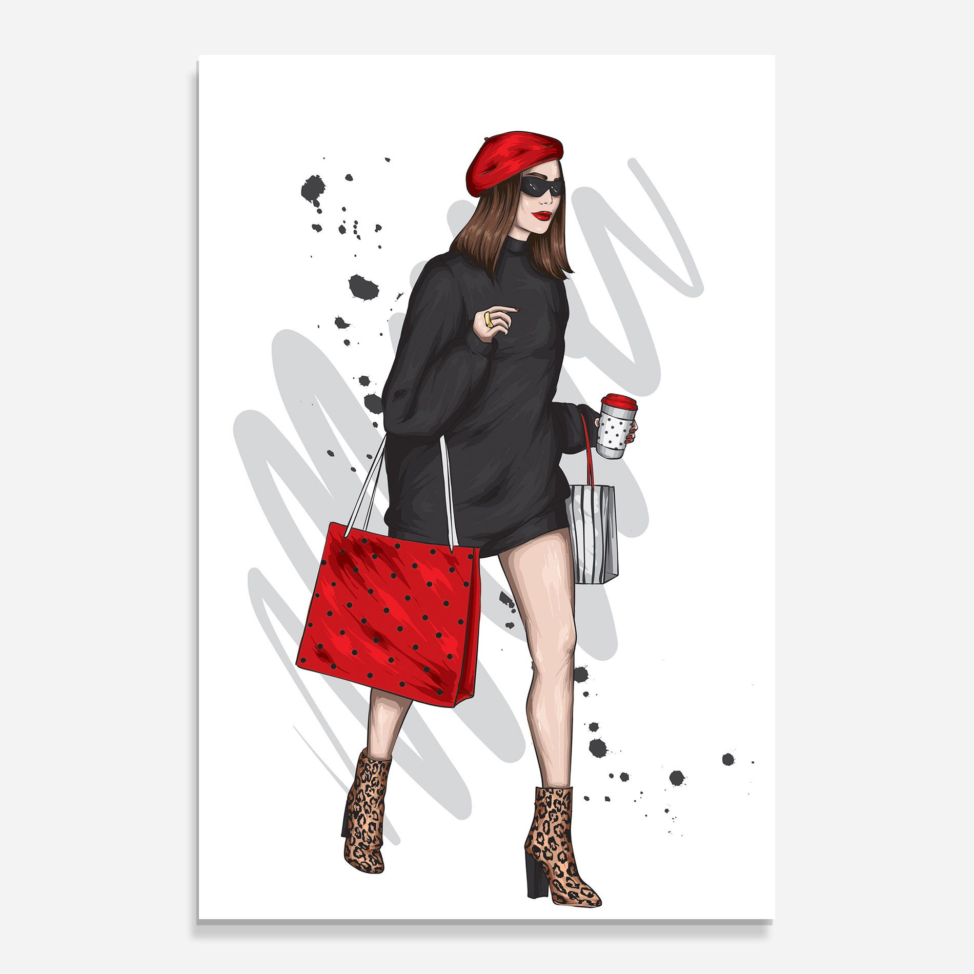 Black Red Outfit mockup 0