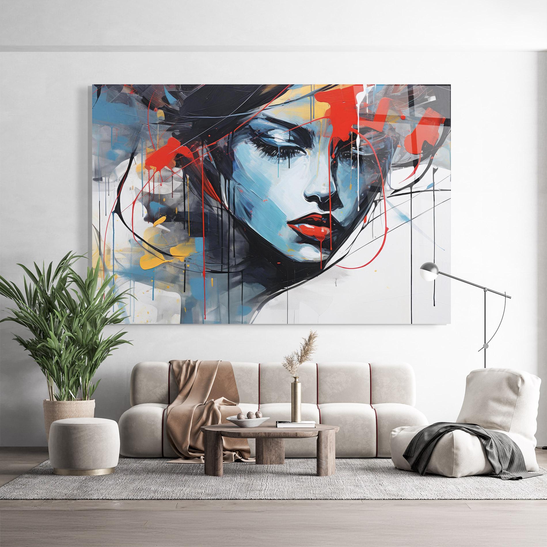 Obraz na Szkle Edgy Woman mockup 9