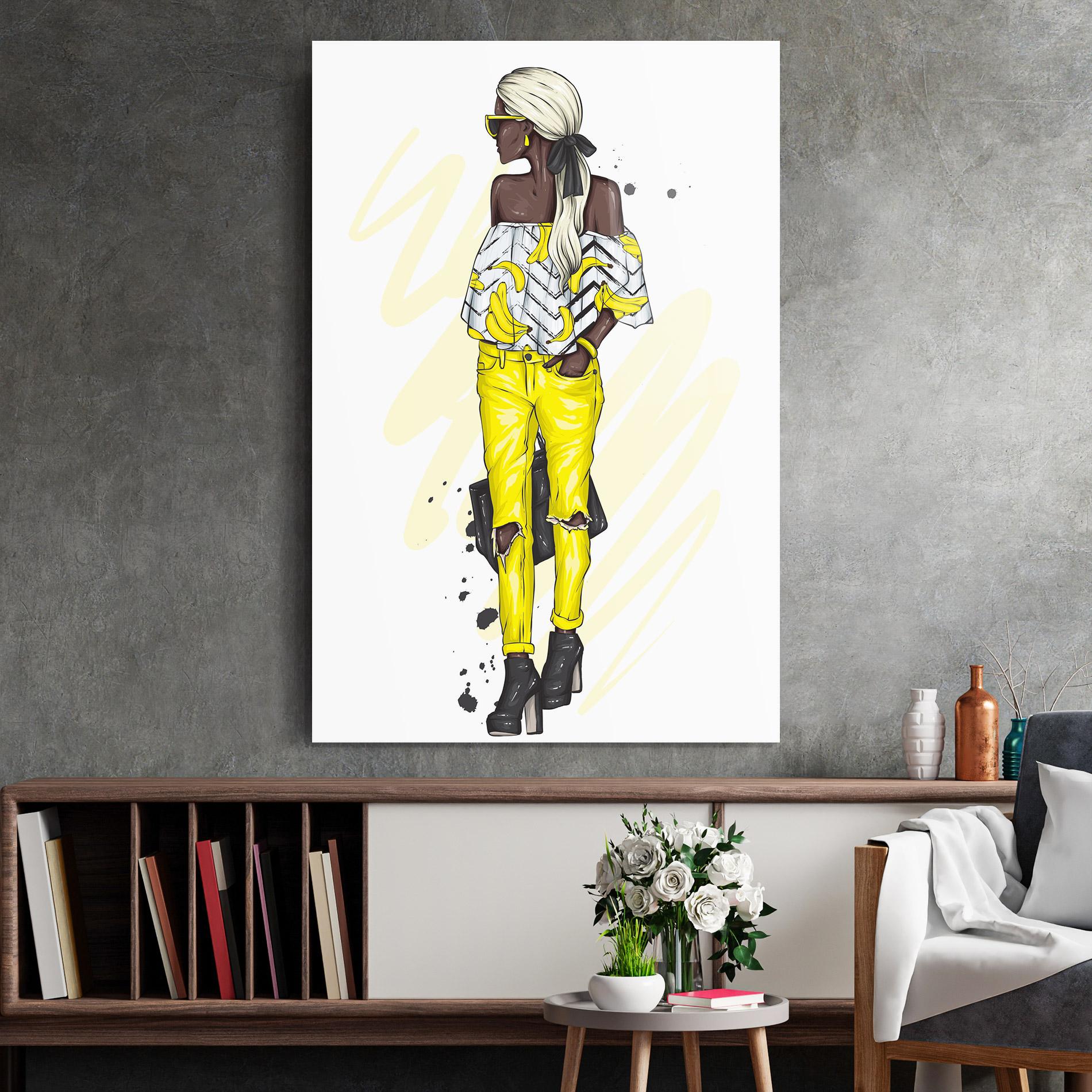 Obraz na Szkle Banana Blouse mockup 2