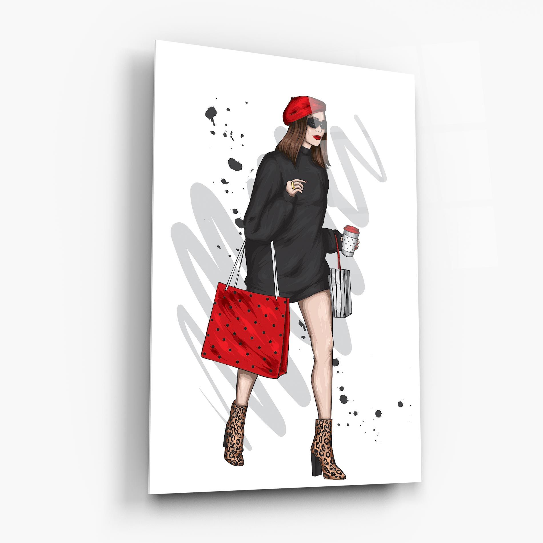Black Red Outfit mockup 6