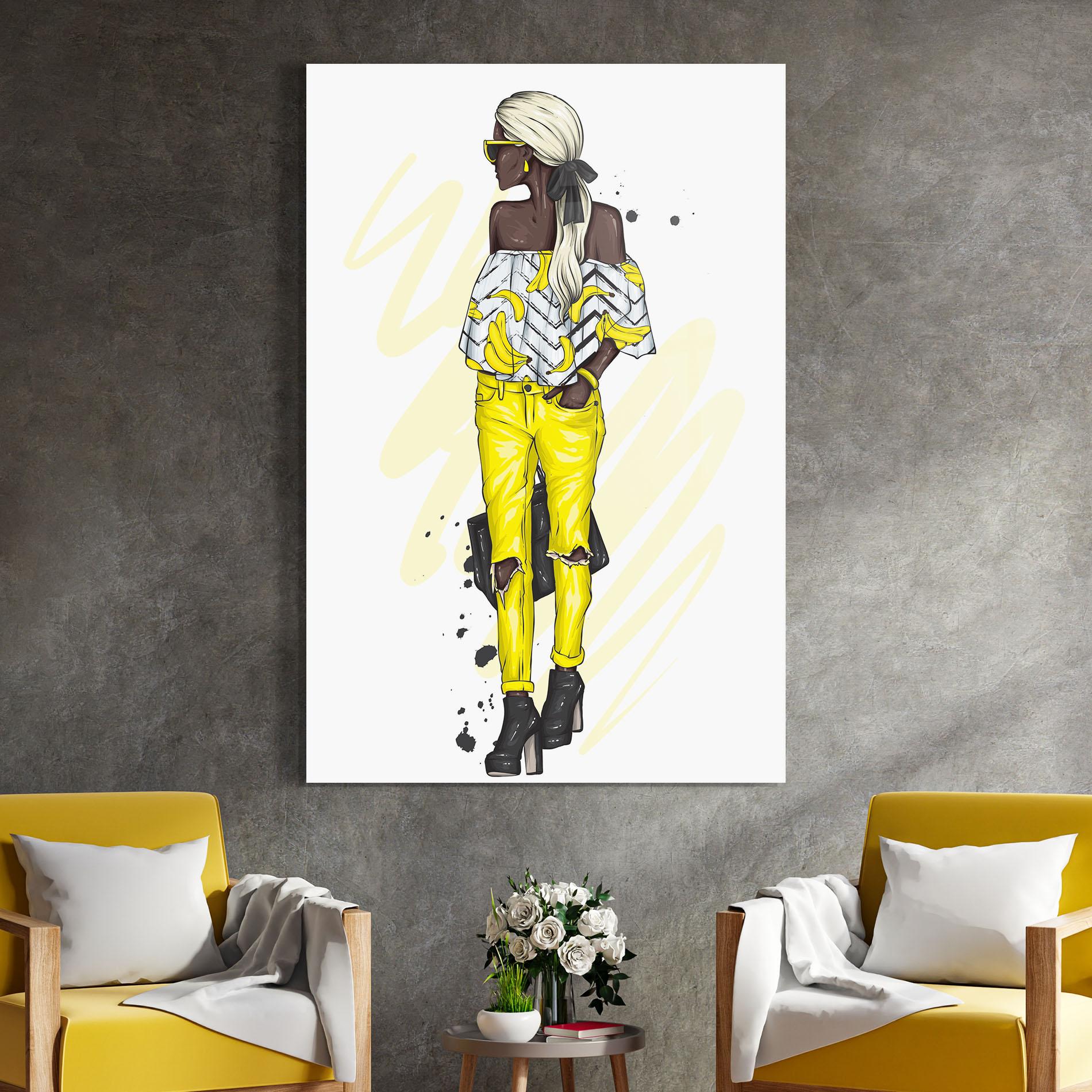 Obraz na Szkle Banana Blouse mockup 4