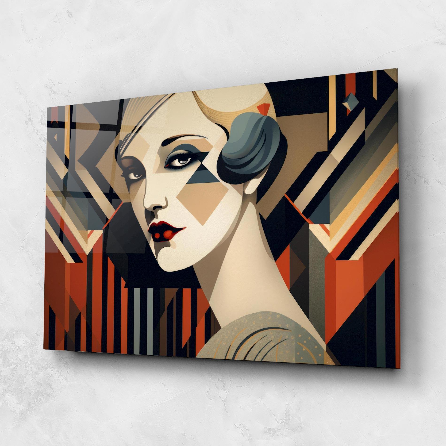 Obraz na Szkle Elegant Portrait Woman mockup 1