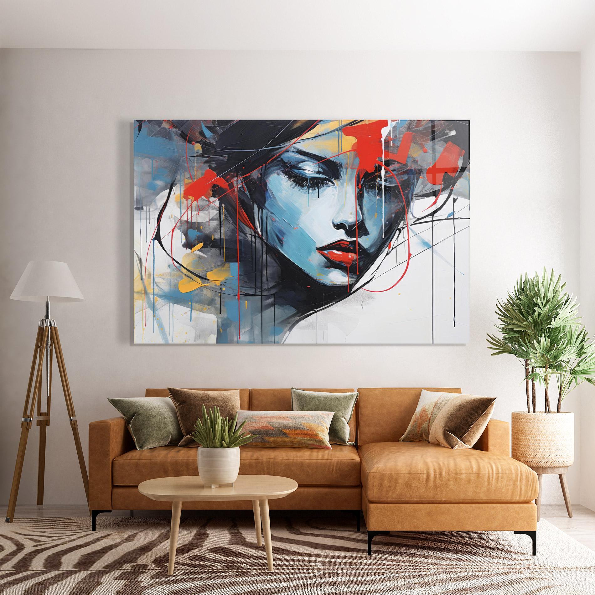 Obraz na Szkle Edgy Woman mockup 7