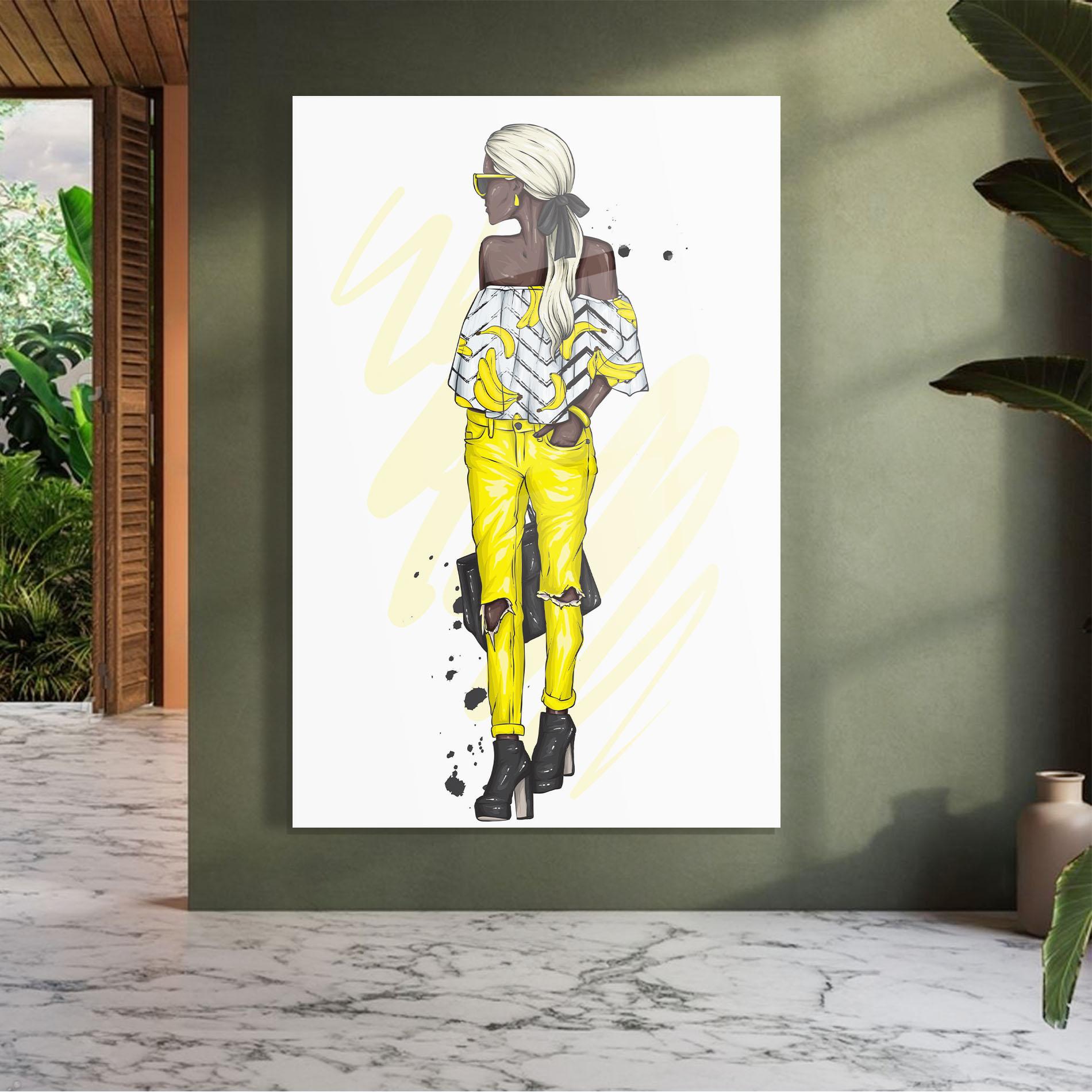 Obraz na Szkle Banana Blouse mockup 7