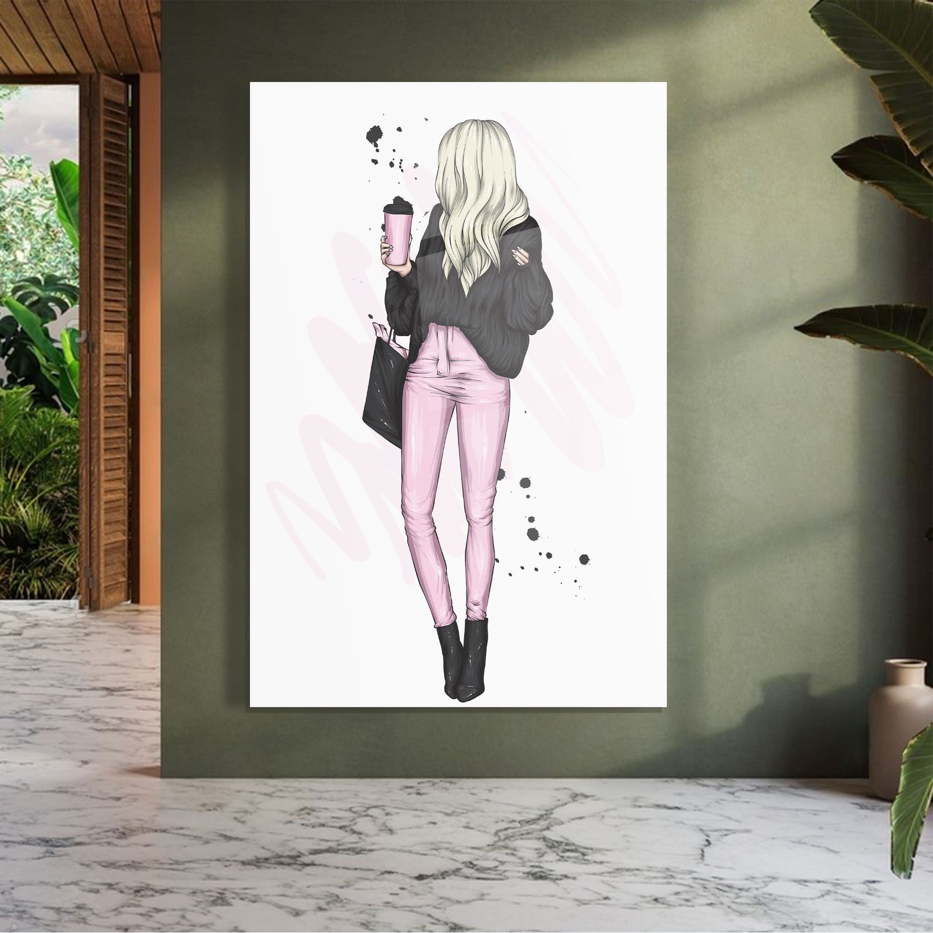 Black Pink Outfit mockup 7