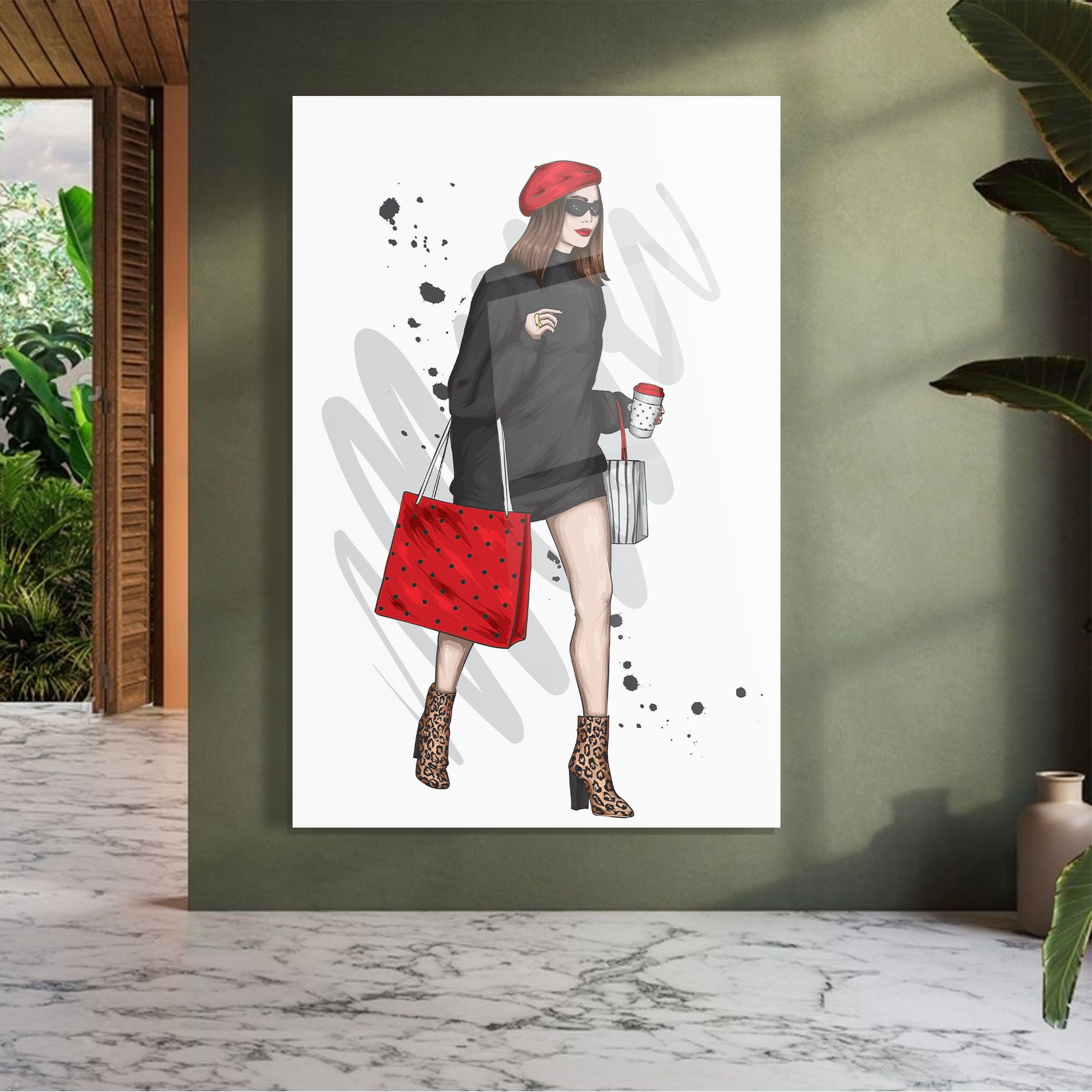 Black Red Outfit mockup 7