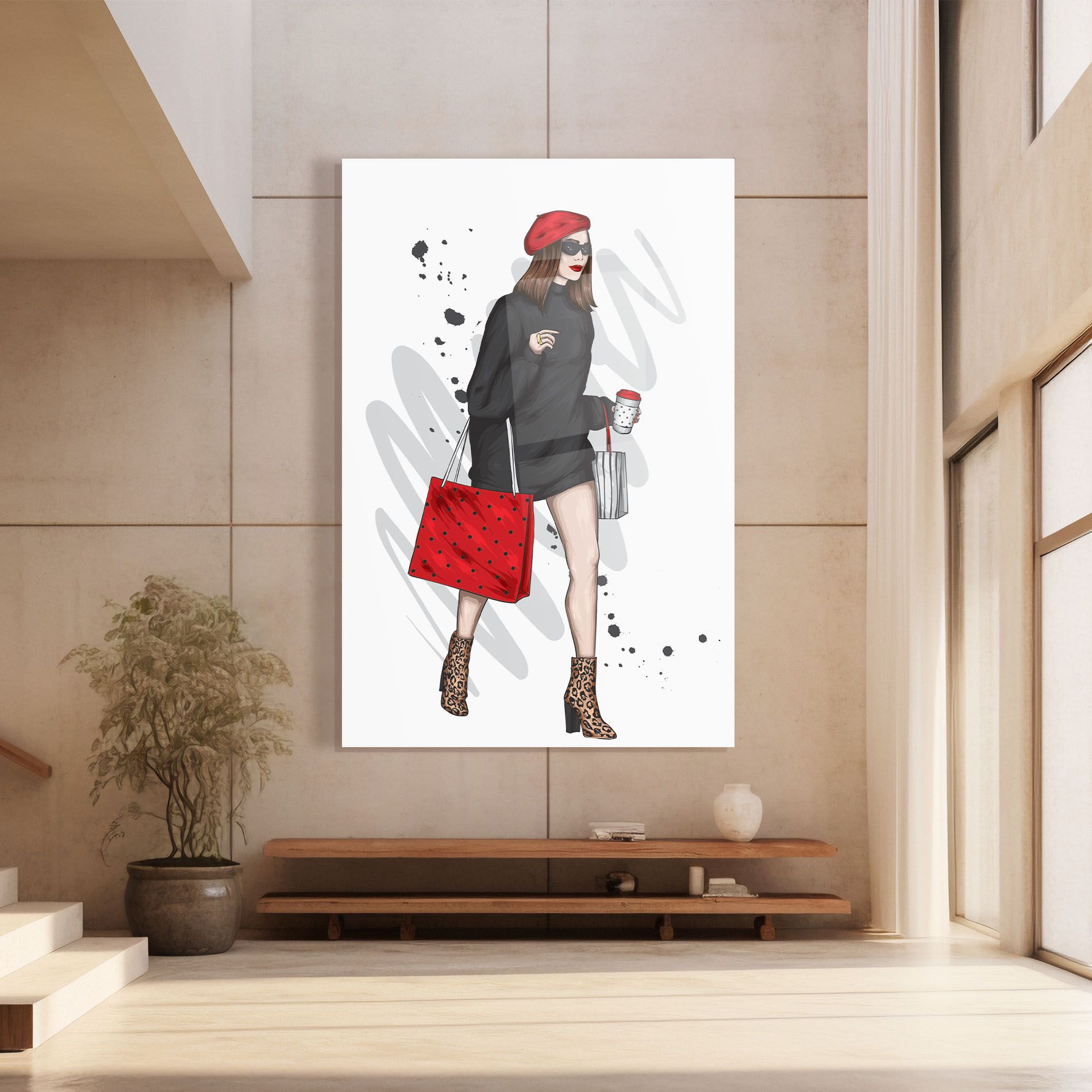 Black Red Outfit mockup 8