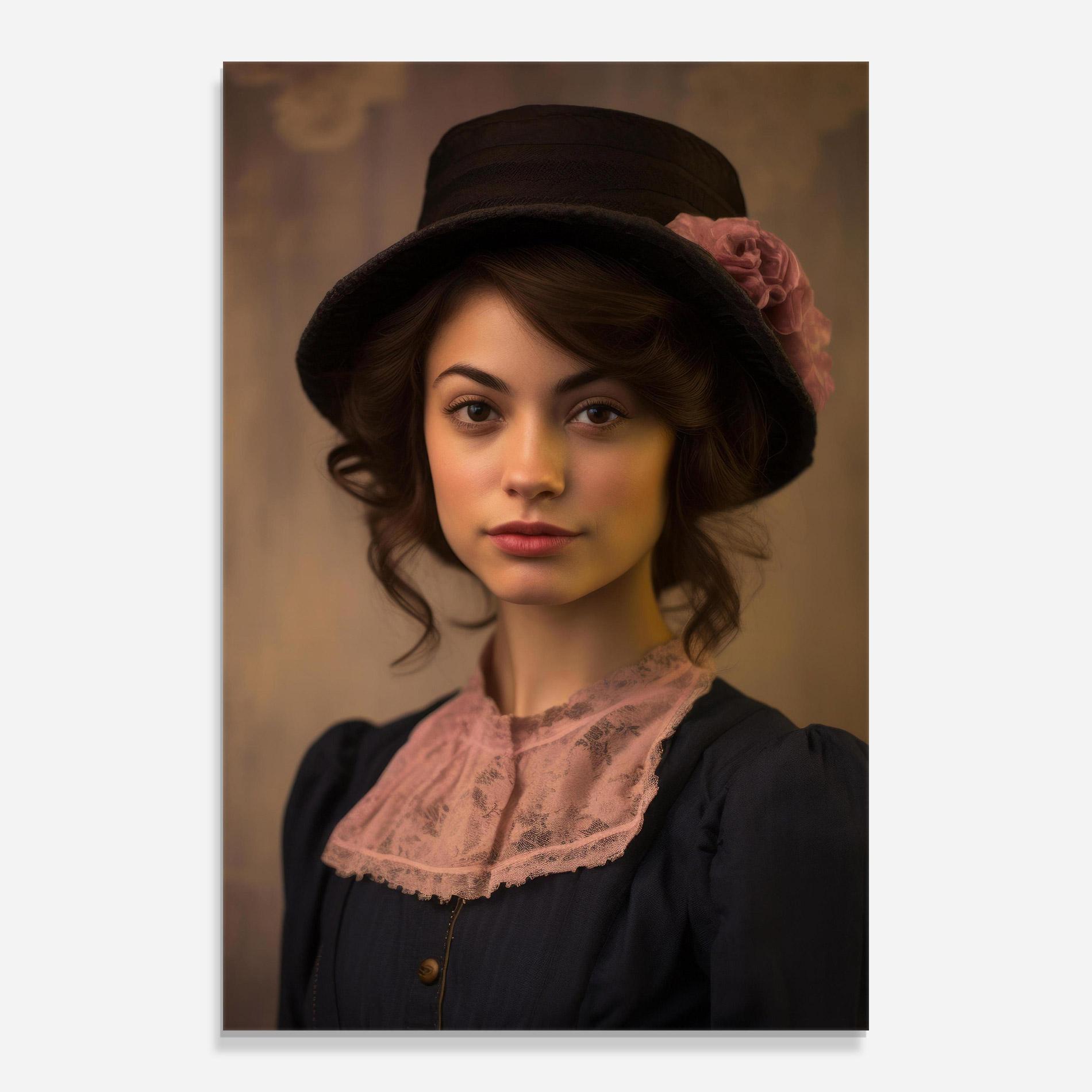 Obraz na Szkle Dark Blue Dress mockup 0