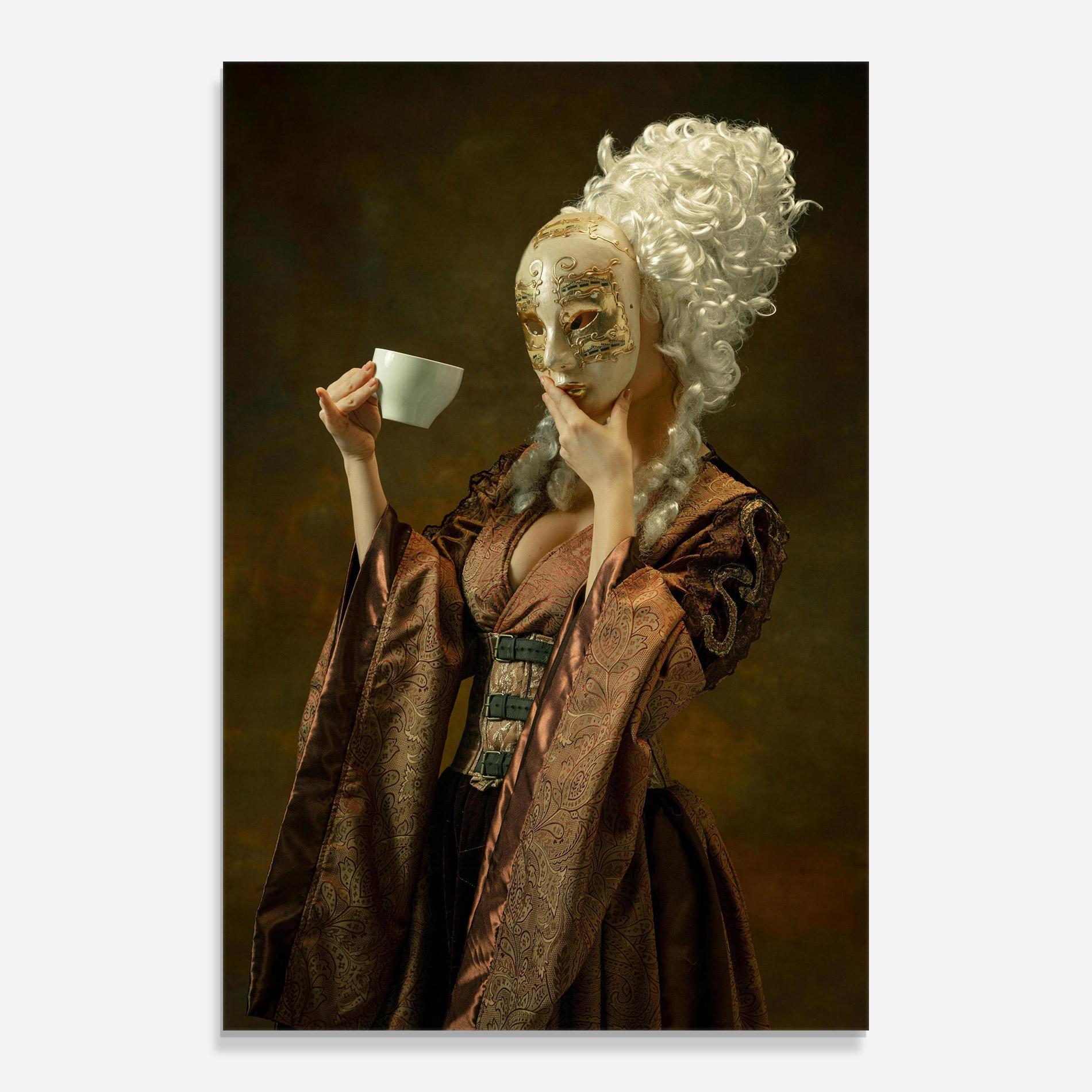 Obraz na Szkle Medieval Woman Tea mockup 0