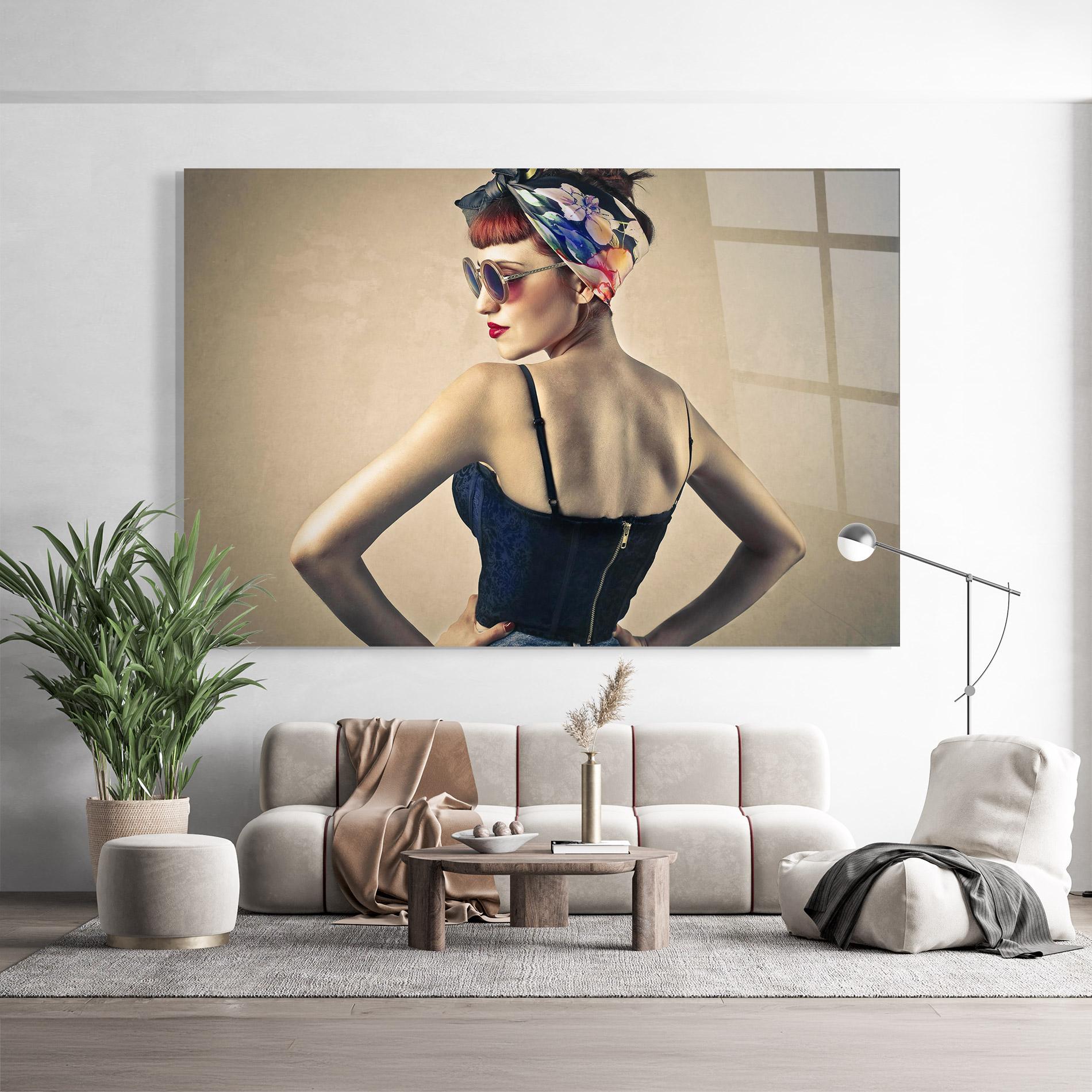 Obraz na Szkle Pin Up Girl mockup 9